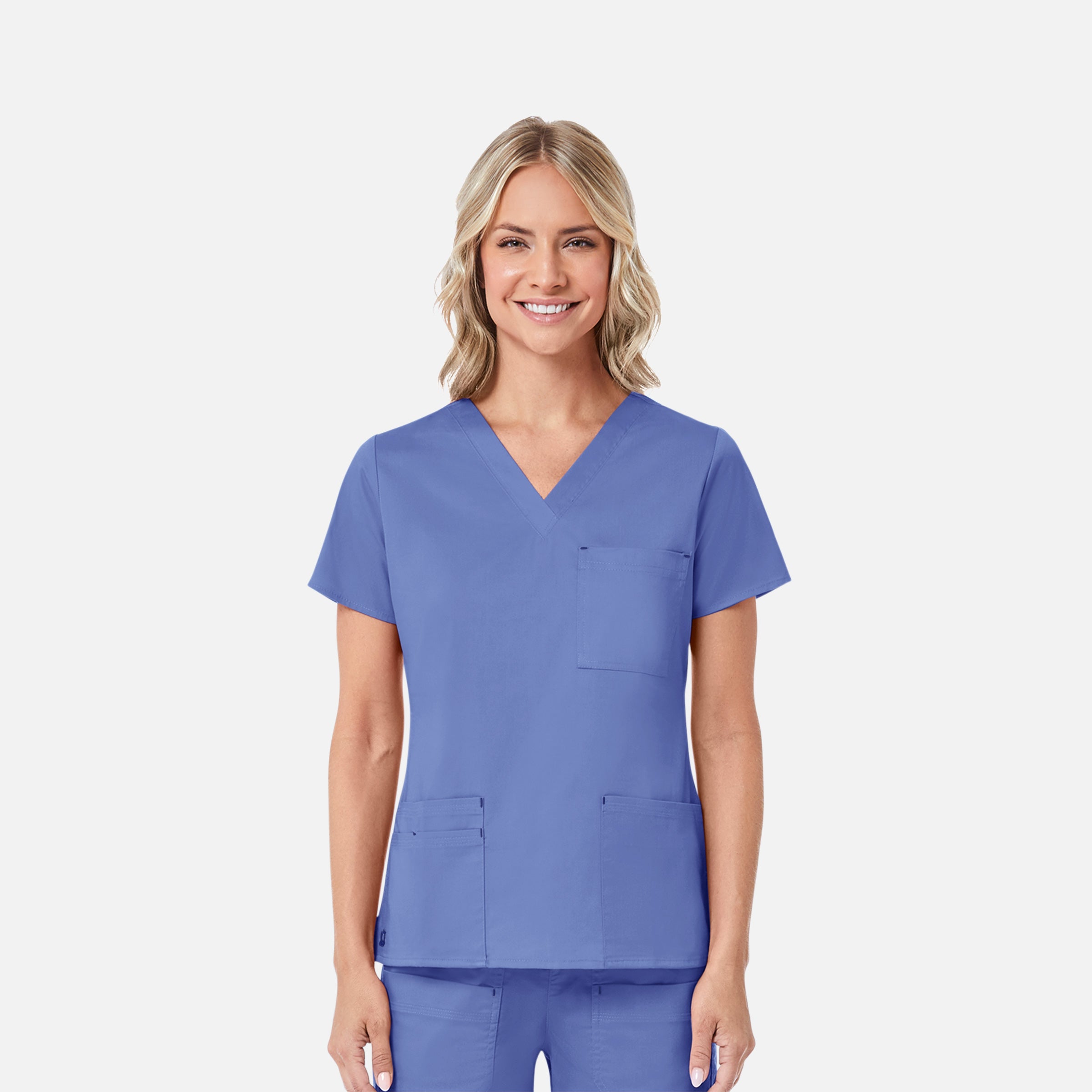 Maevn Blossom 1202 3 Pocket V-Neck Top