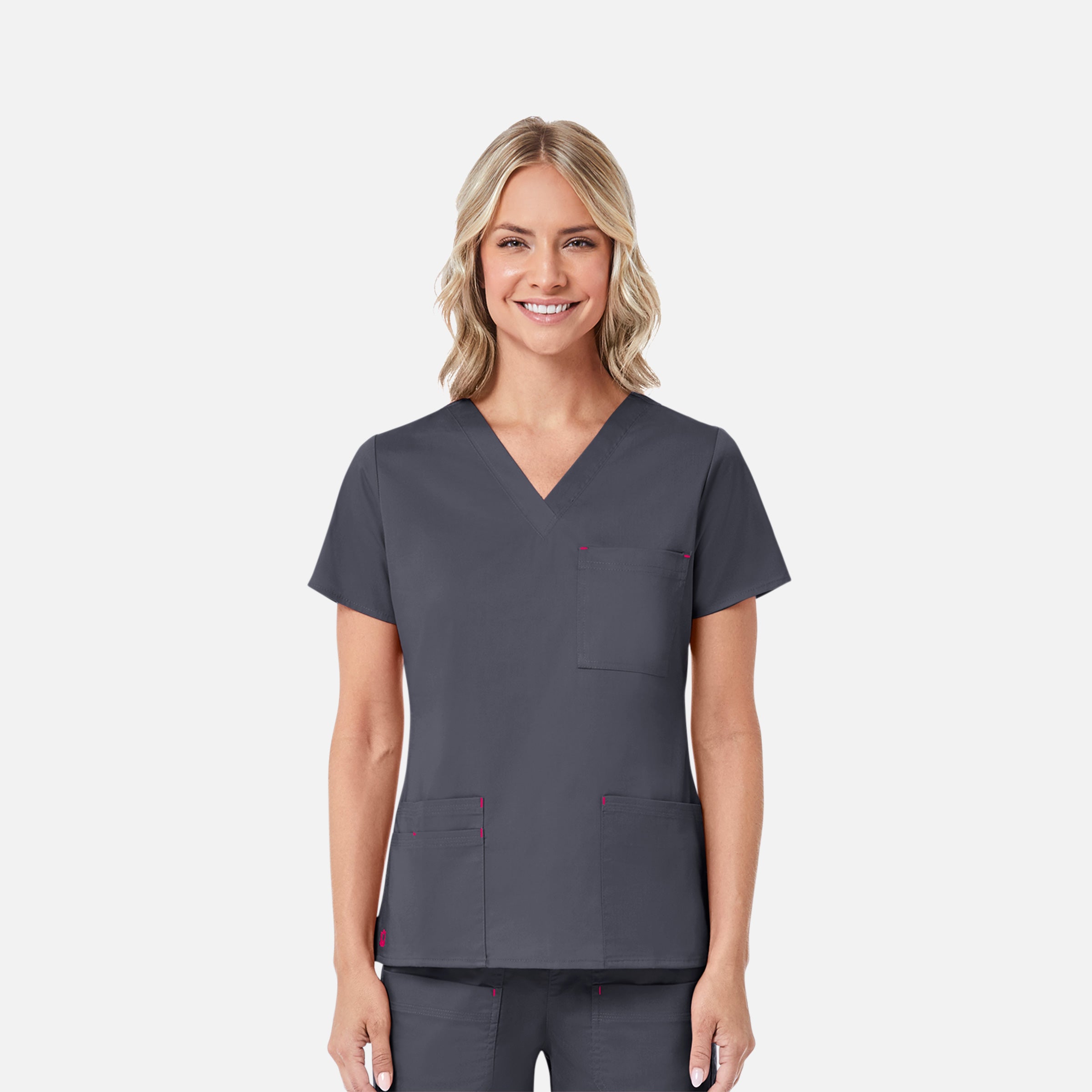 Maevn Blossom 1202 3 Pocket V-Neck Top