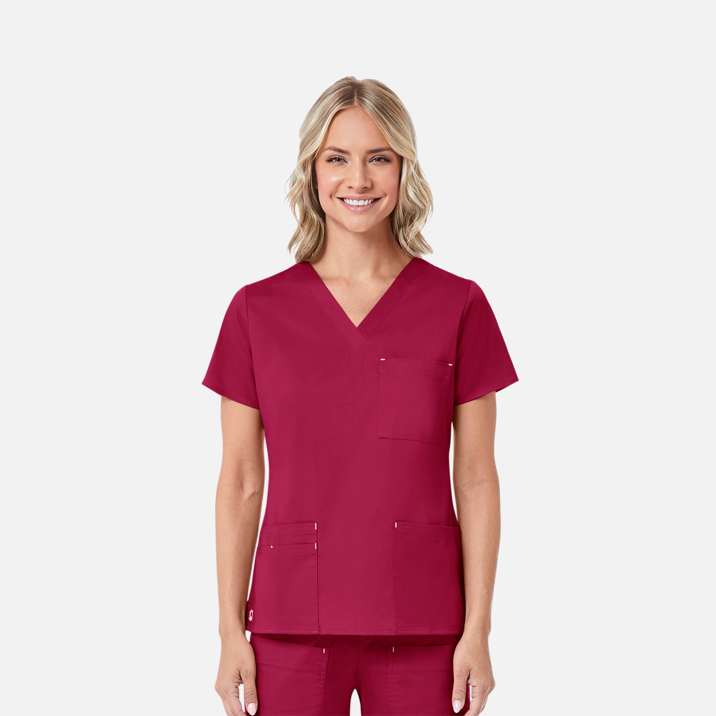 Maevn Blossom 1202 3 Pocket V-Neck Top