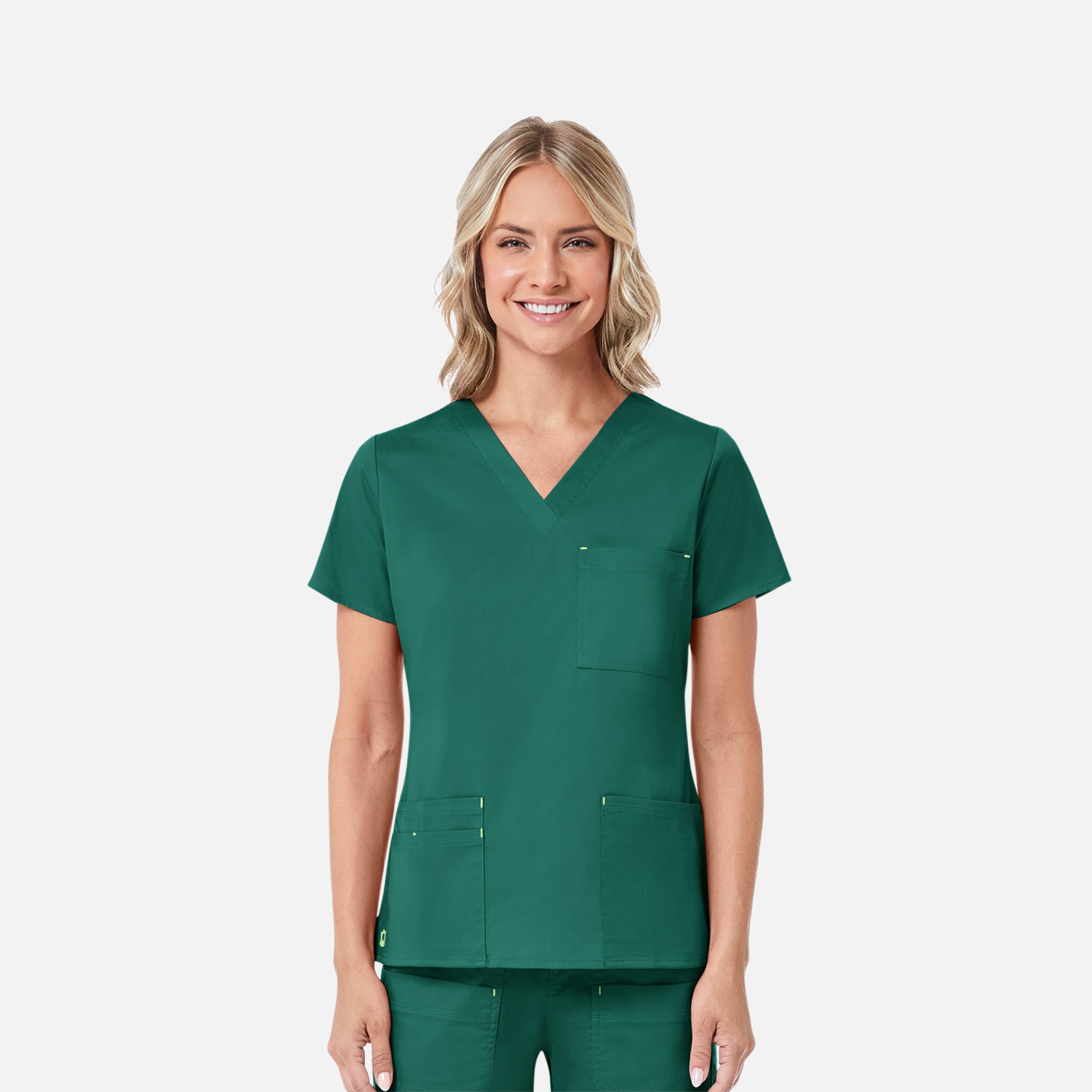 Maevn Blossom 1202 3 Pocket V-Neck Top