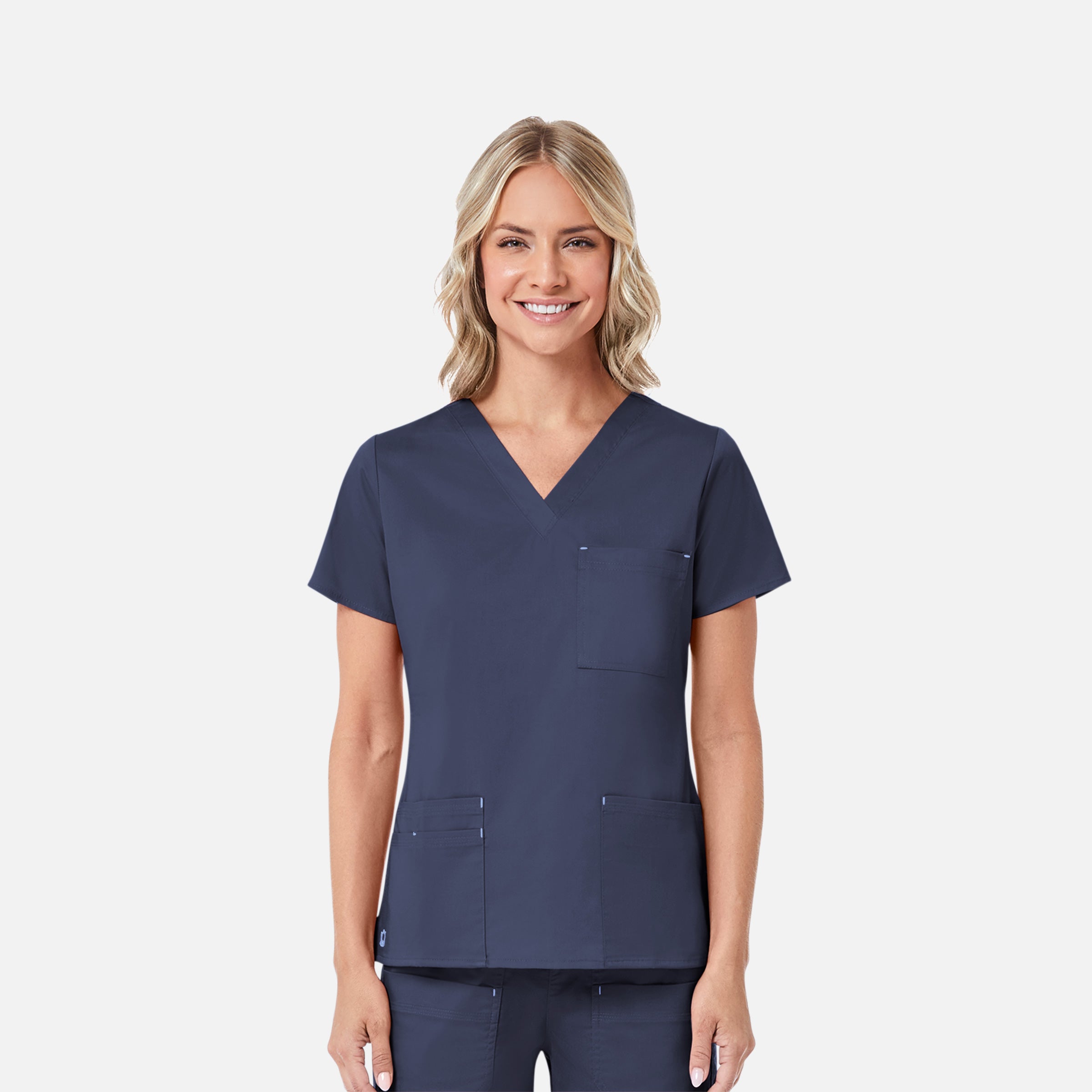 Maevn Blossom 1202 3 Pocket V-Neck Top