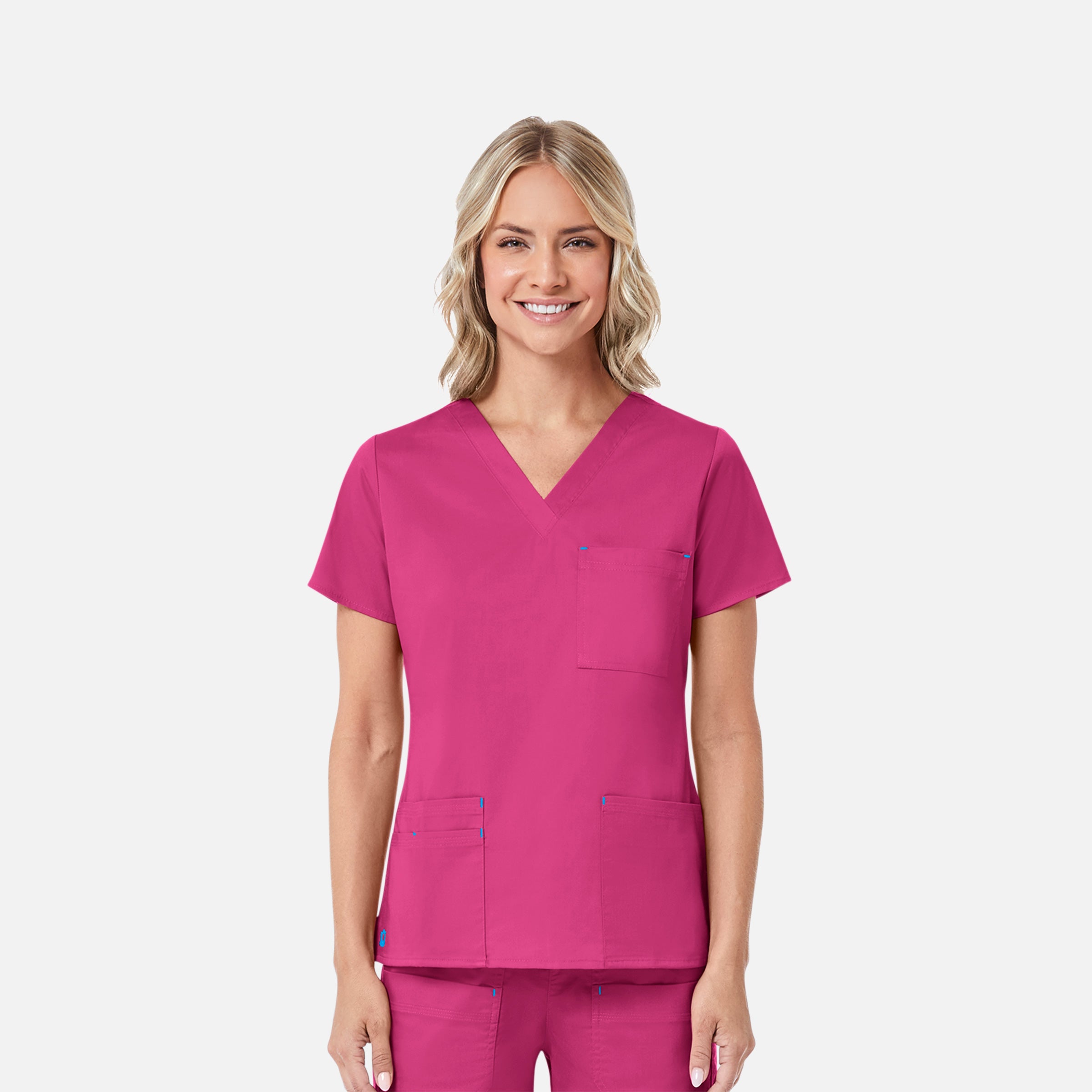 Maevn Blossom 1202 3 Pocket V-Neck Top