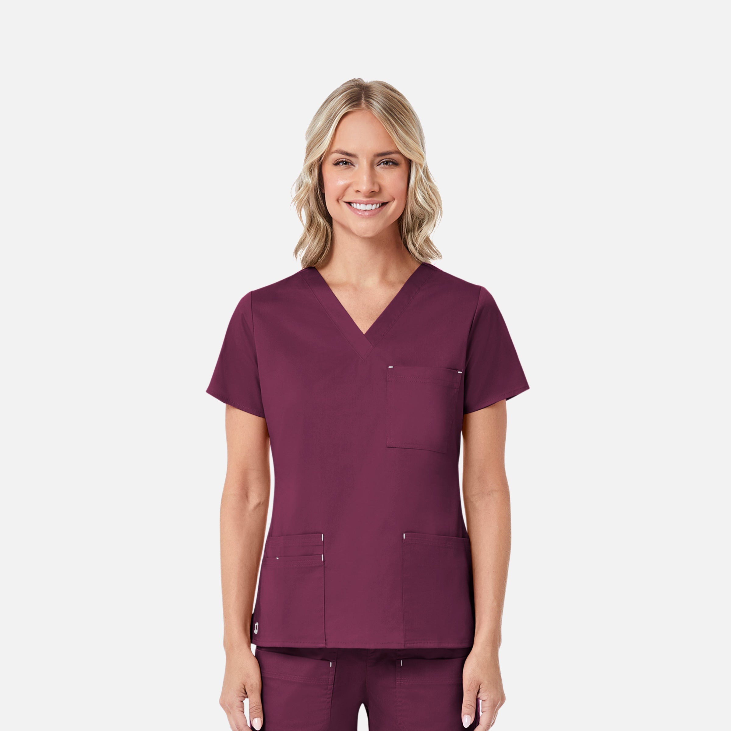 Maevn Blossom 1202 3 Pocket V-Neck Top