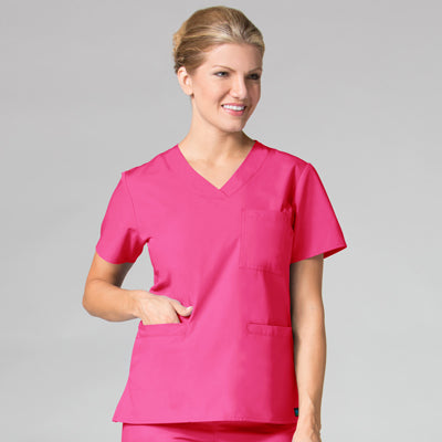 Maevn Core 1626 Curved V-Neck Top