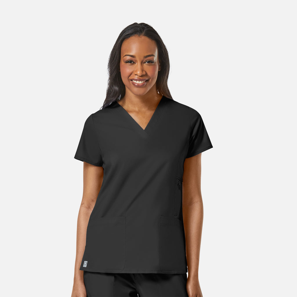 Maevn EON 1708 Women’s Multi-Pocket V-neck Top