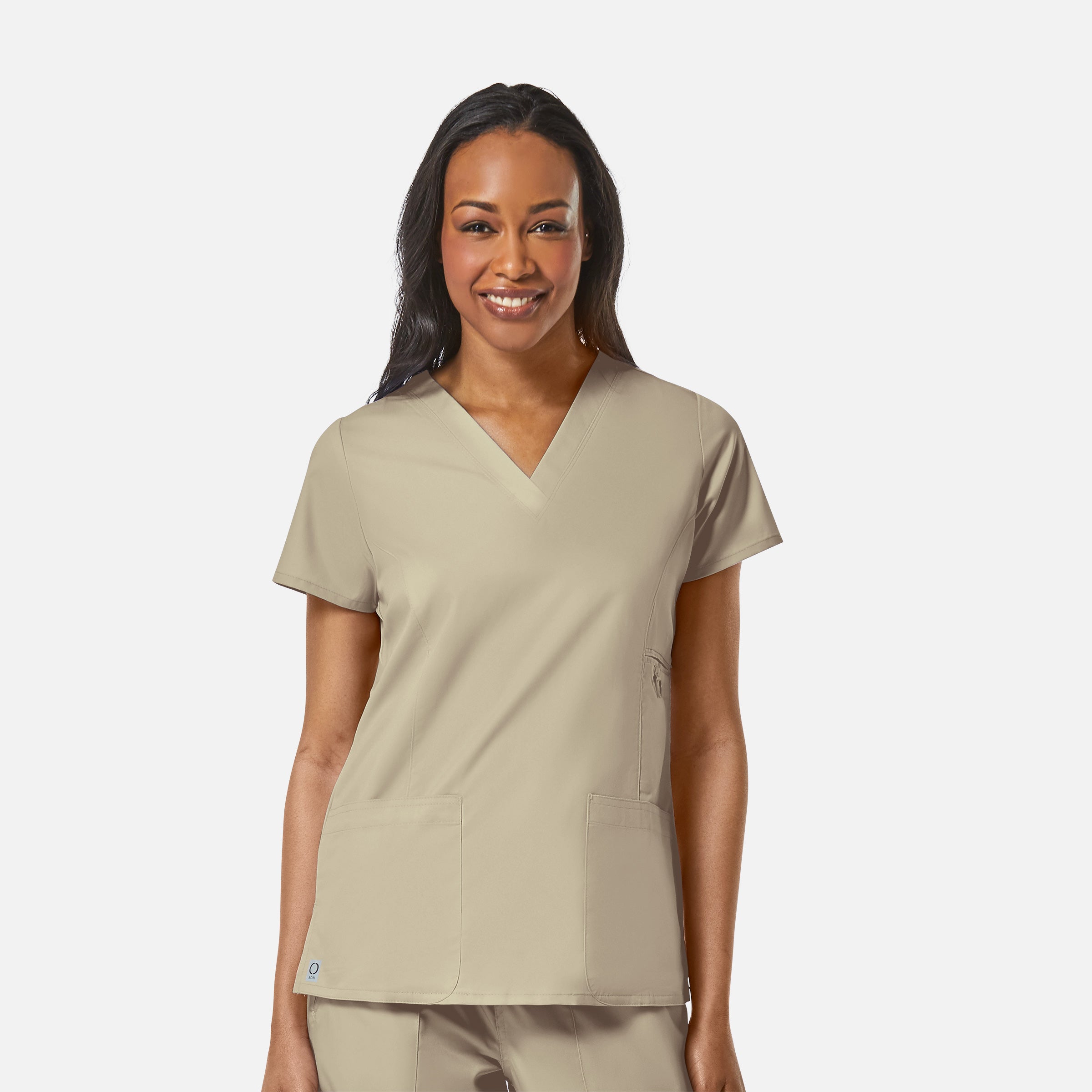 Maevn EON 1708 Women’s Multi-Pocket V-neck Top