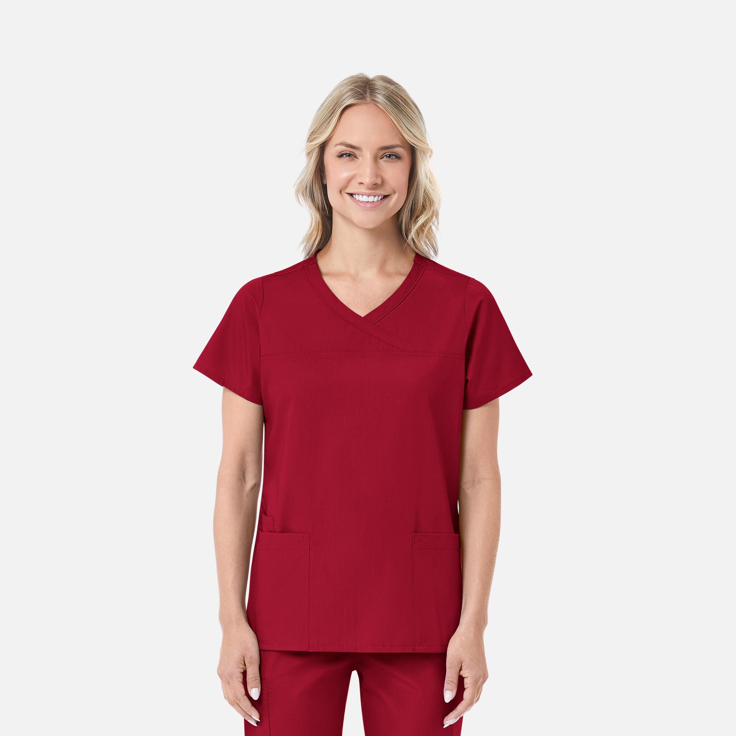 Maevn RedPanda 1726 Women’s Mock Wrap Top