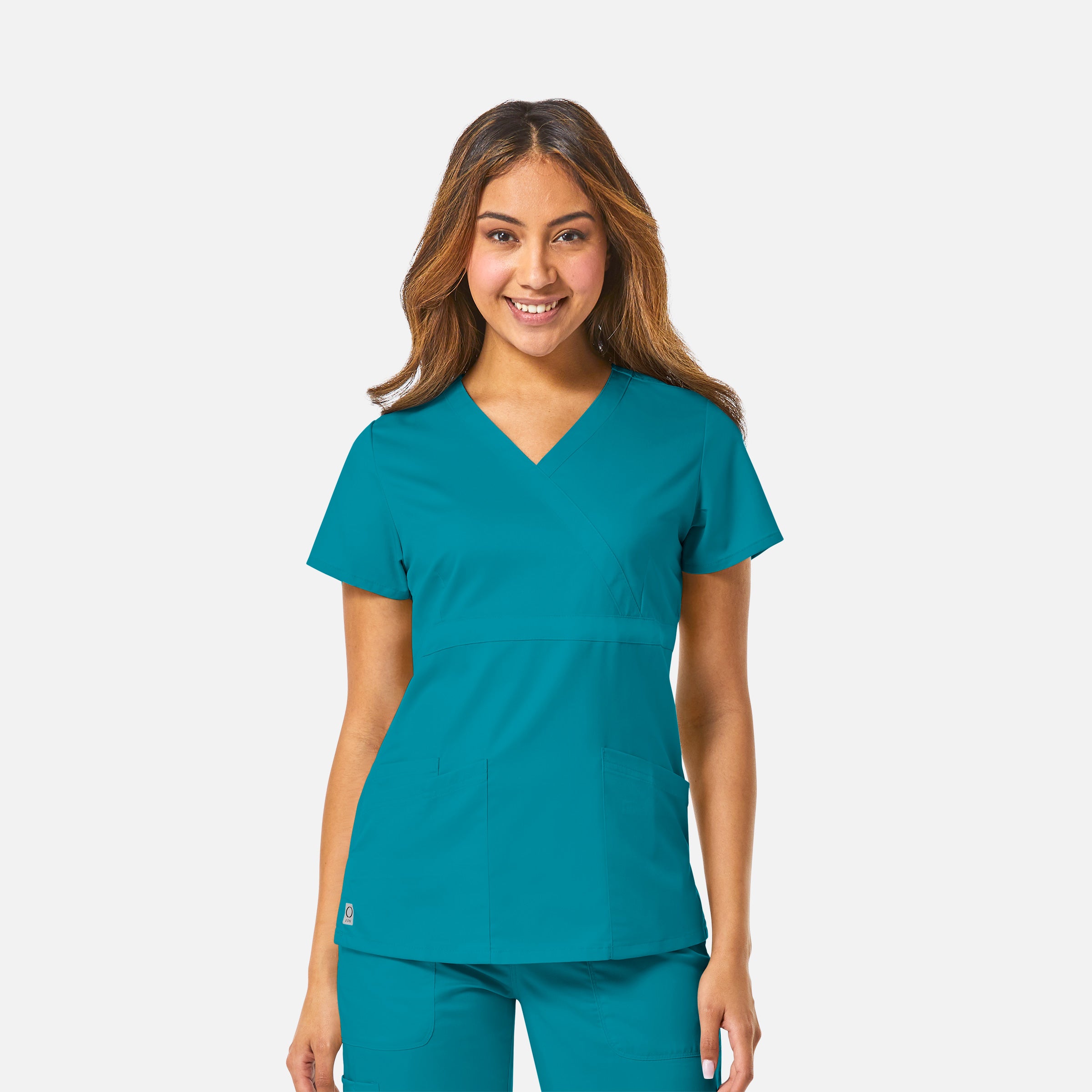 Maevn EON 1748 Women’s Mock Wrap Top with Empire Waist