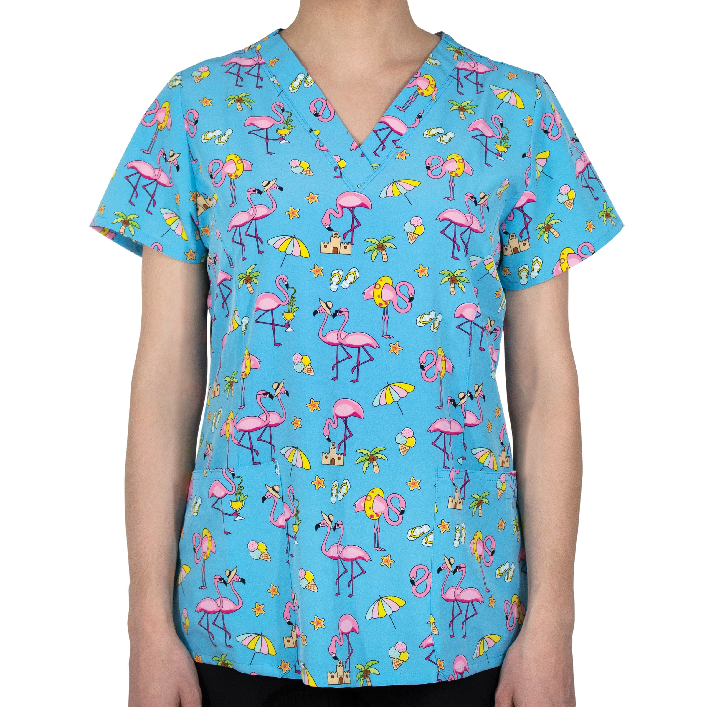 Maevn Prints 1767 Women’s V-Neck Print Top