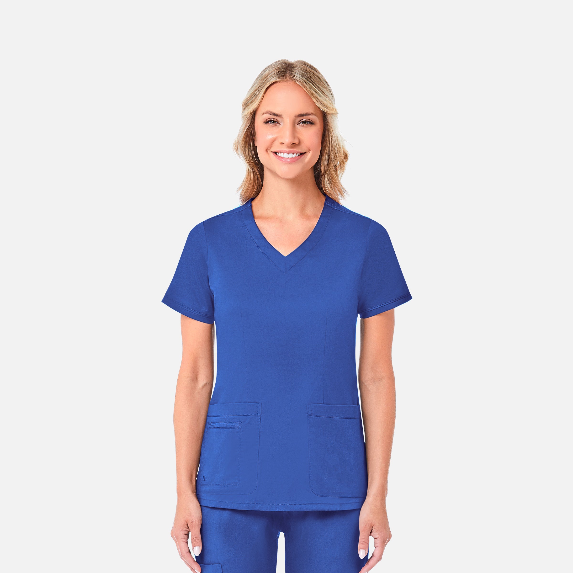 Maevn Blossom 1802 Curved V-Neck Top