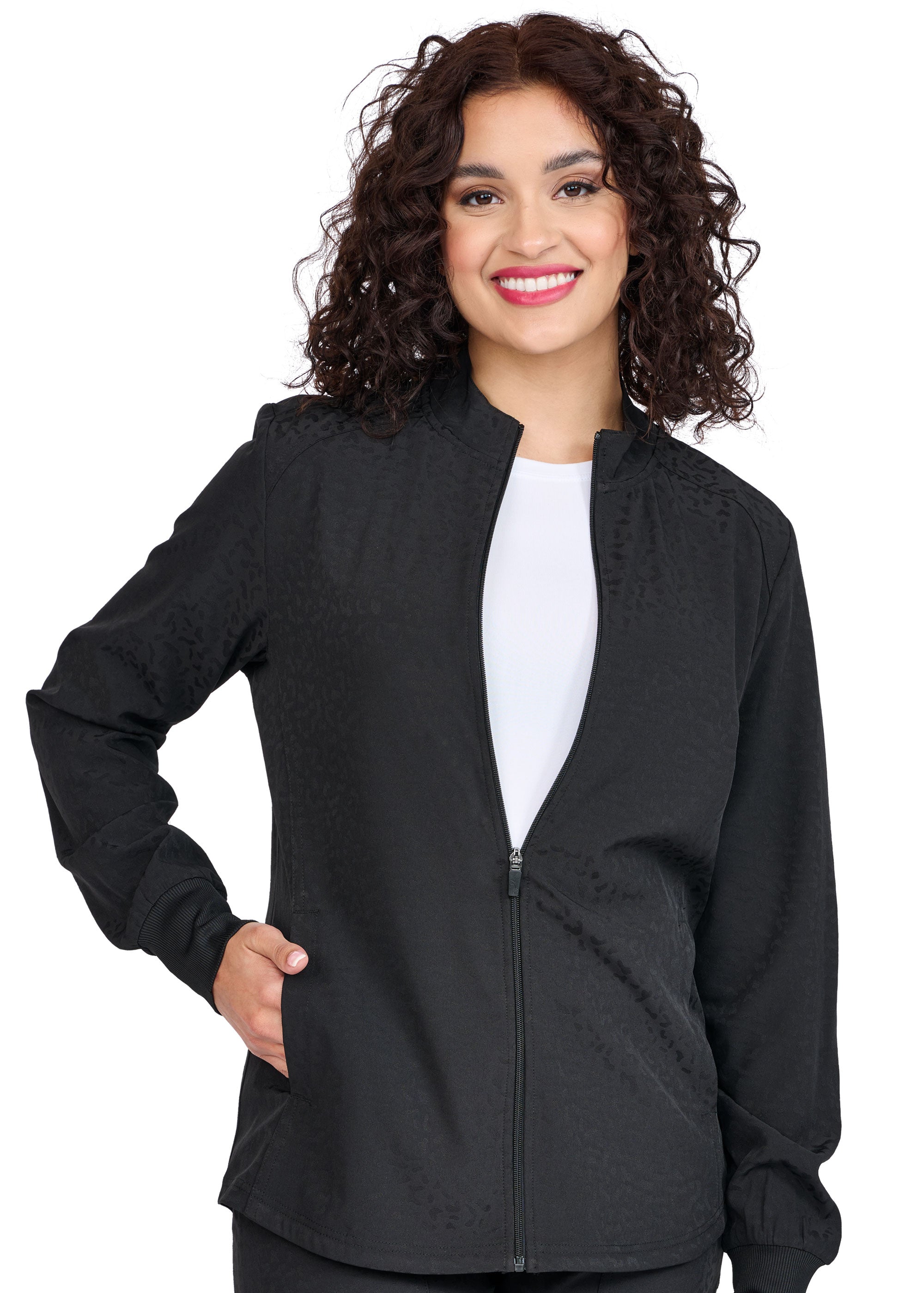 Zavaté Ava Therese Women's 2039 Cheetah Warm-Up Jacket