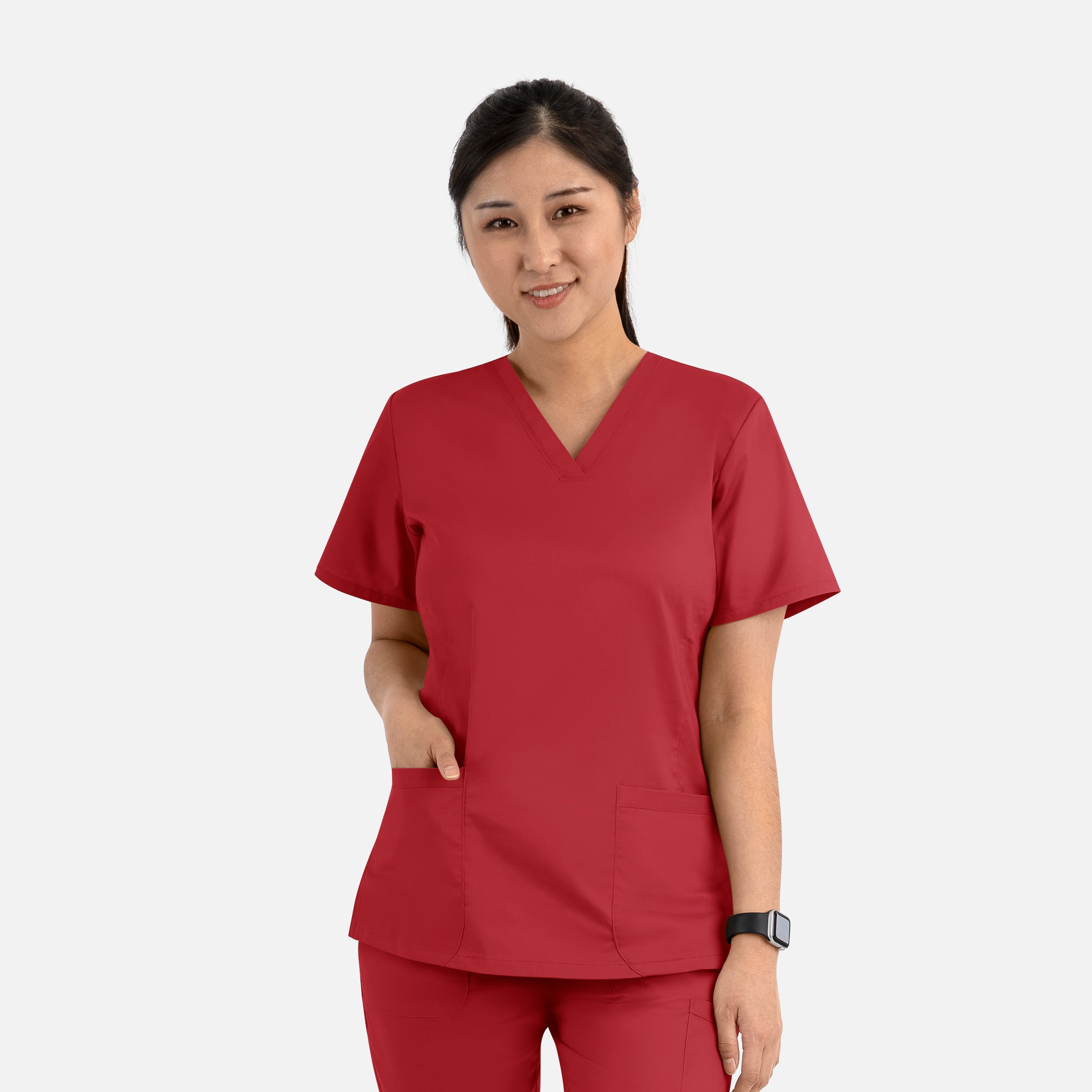 Maevn Blossom Signature 2100 Ladies Basic V-Neck Top