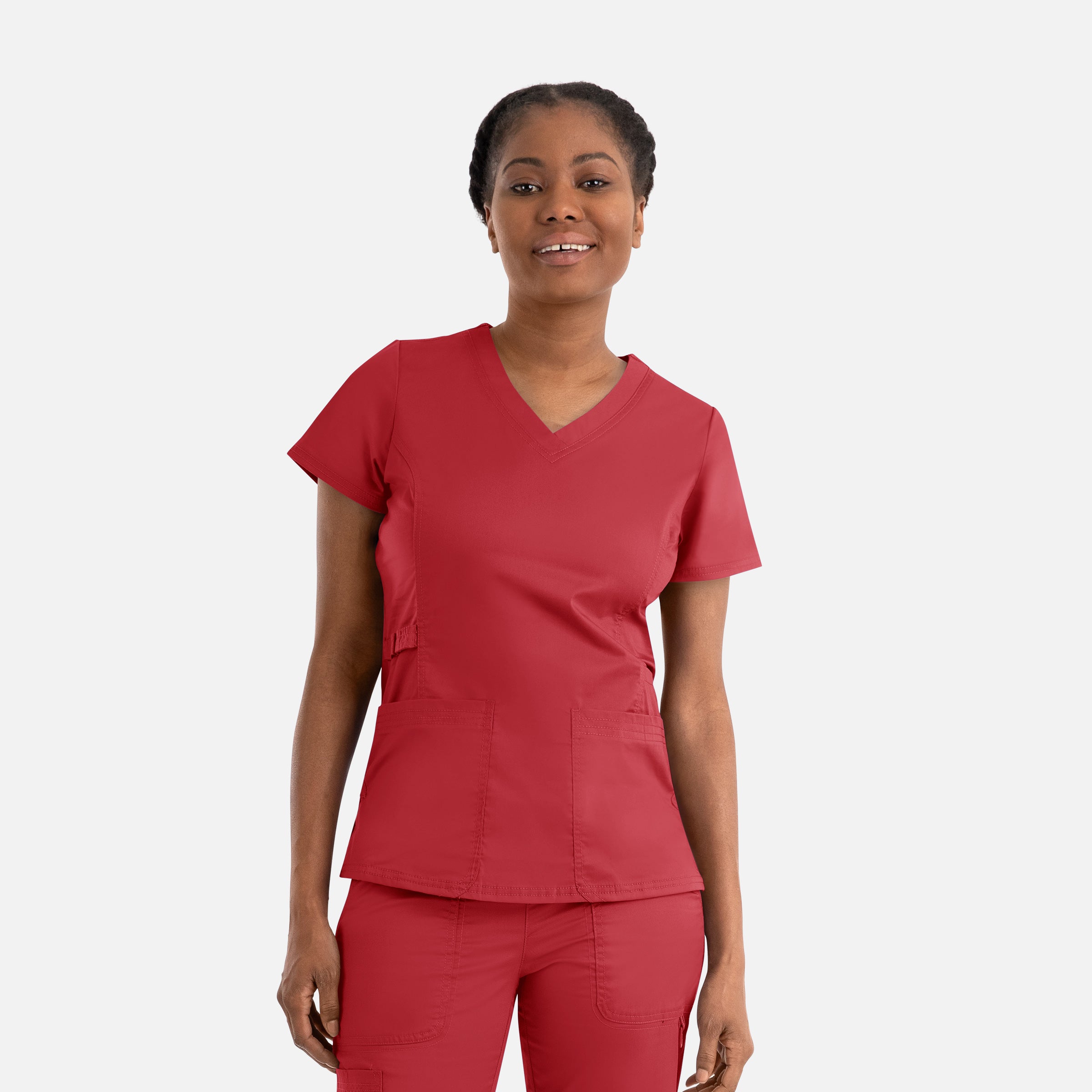 Maevn Blossom Signature 2101 Ladies Functional V-Neck Top