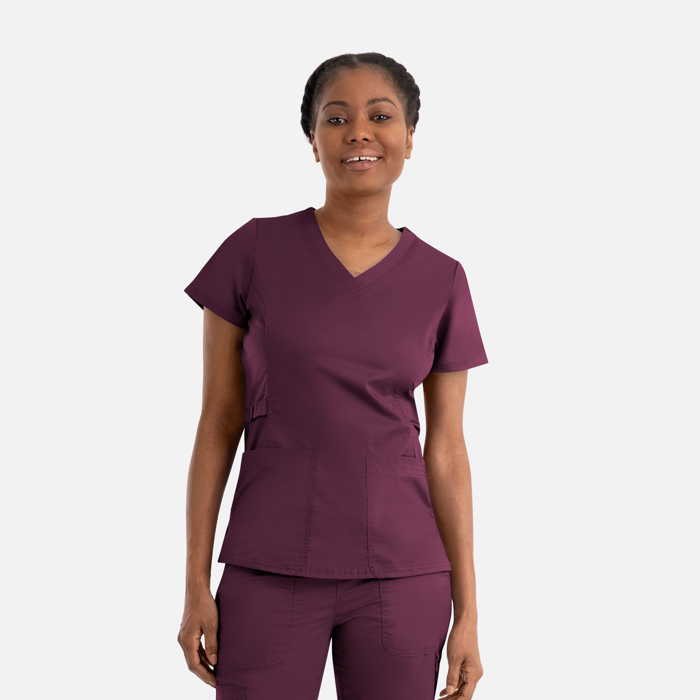 Maevn Blossom Signature 2101 Ladies Functional V-Neck Top