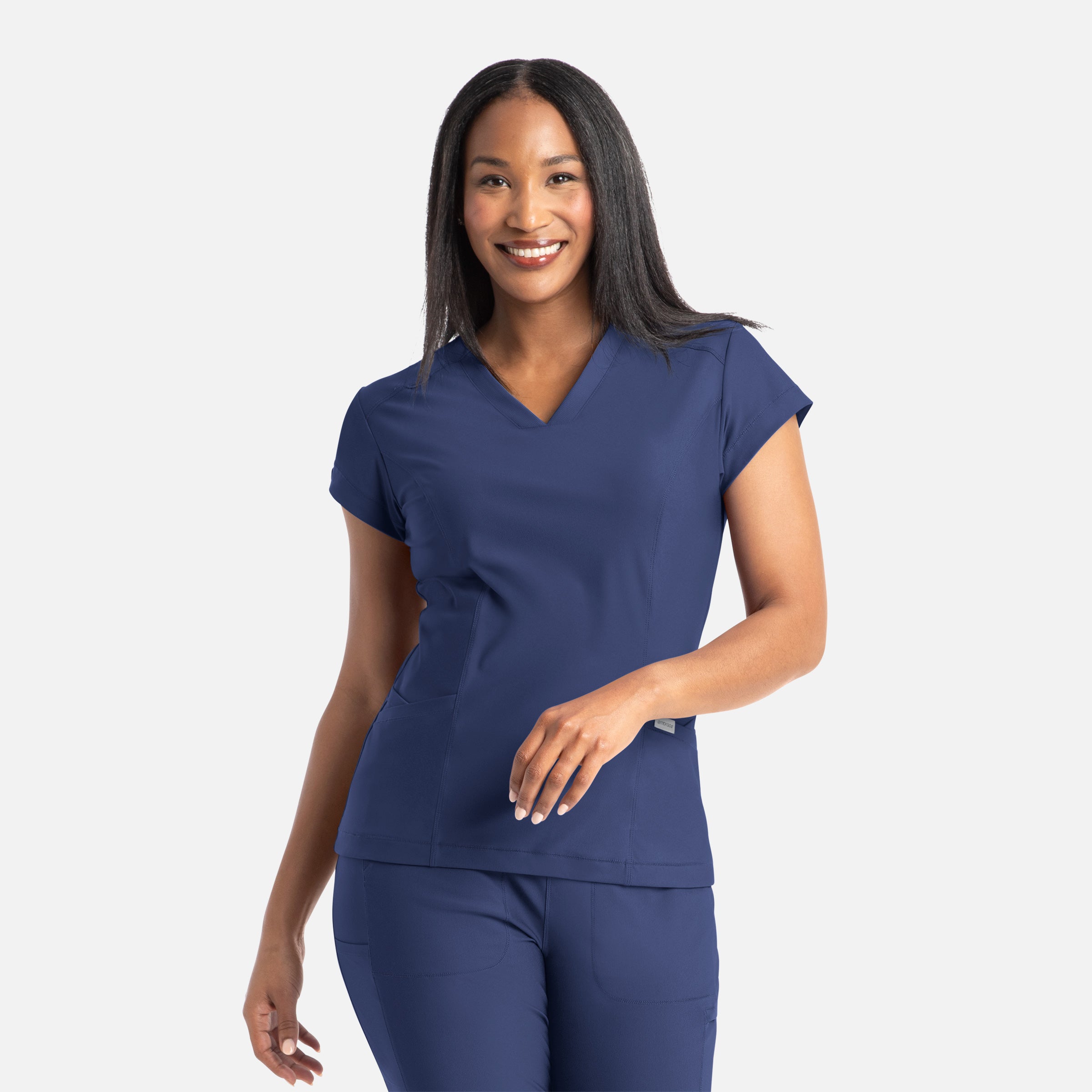 Maevn Embrace 2501 Zoe - Banded V-Neck Top
