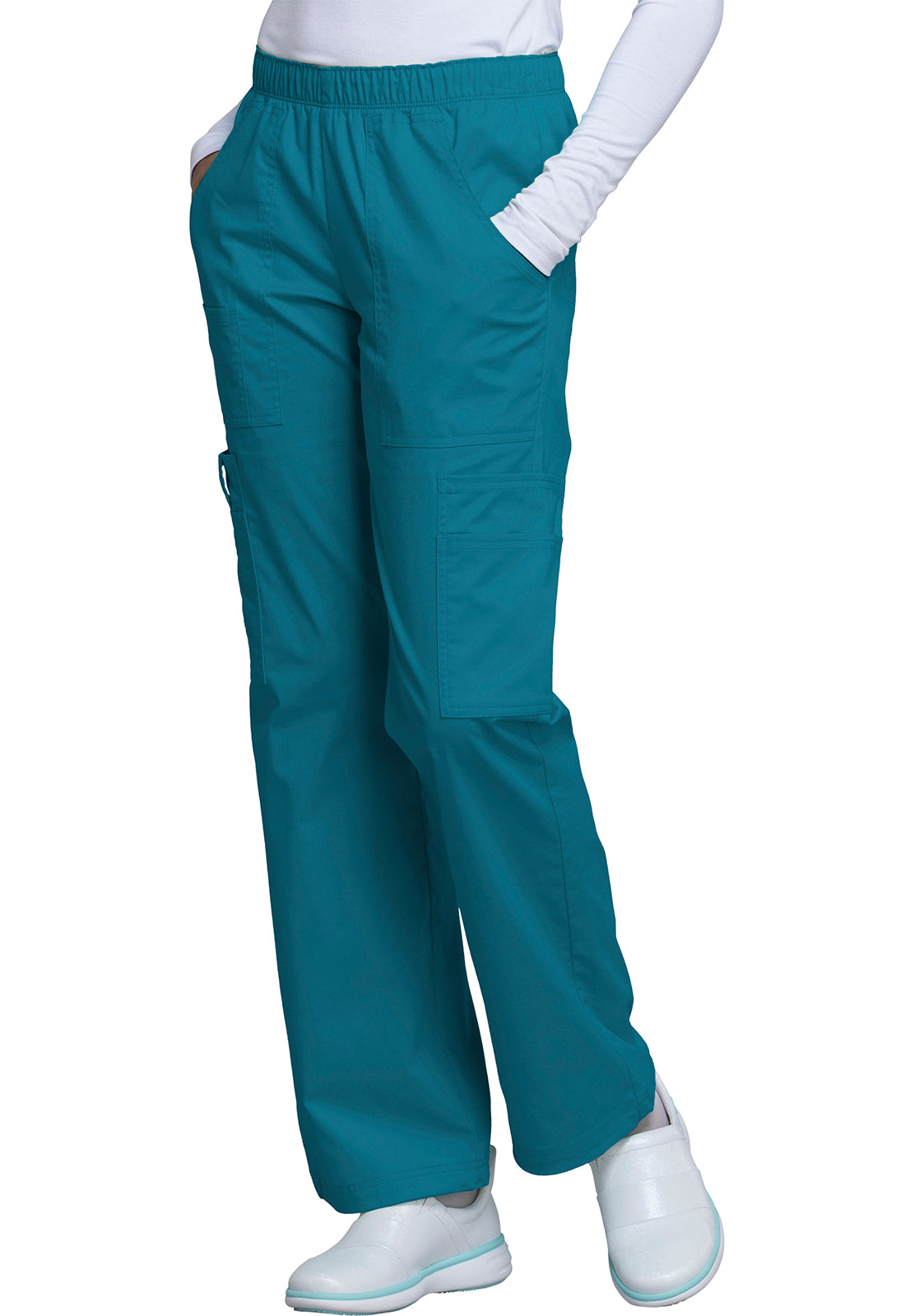 Cherokee WW Core Stretch Women's 4005 Mid Rise Pull-On Cargo Pant