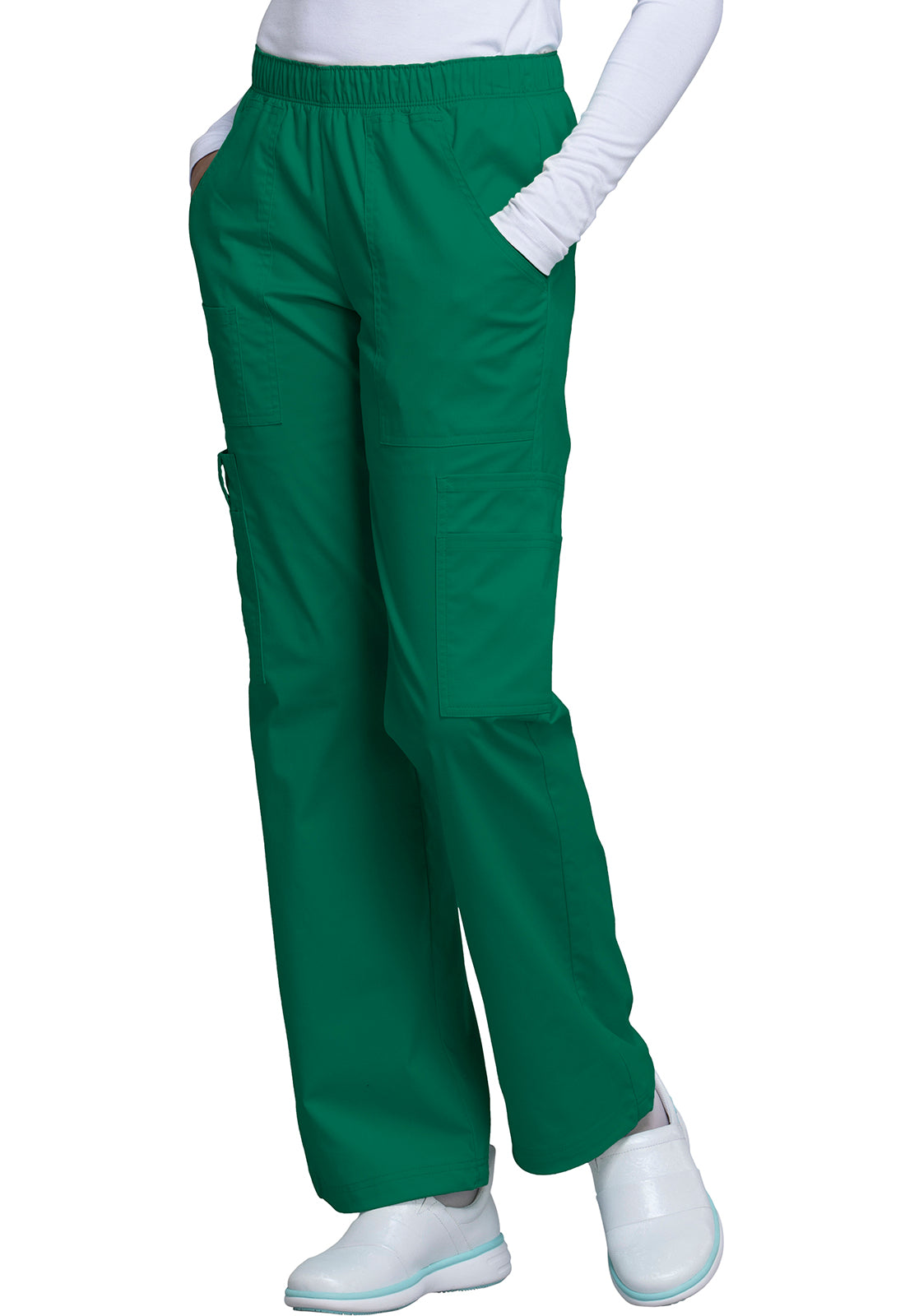 Cherokee WW Core Stretch Women's 4005 Mid Rise Pull-On Cargo Pant