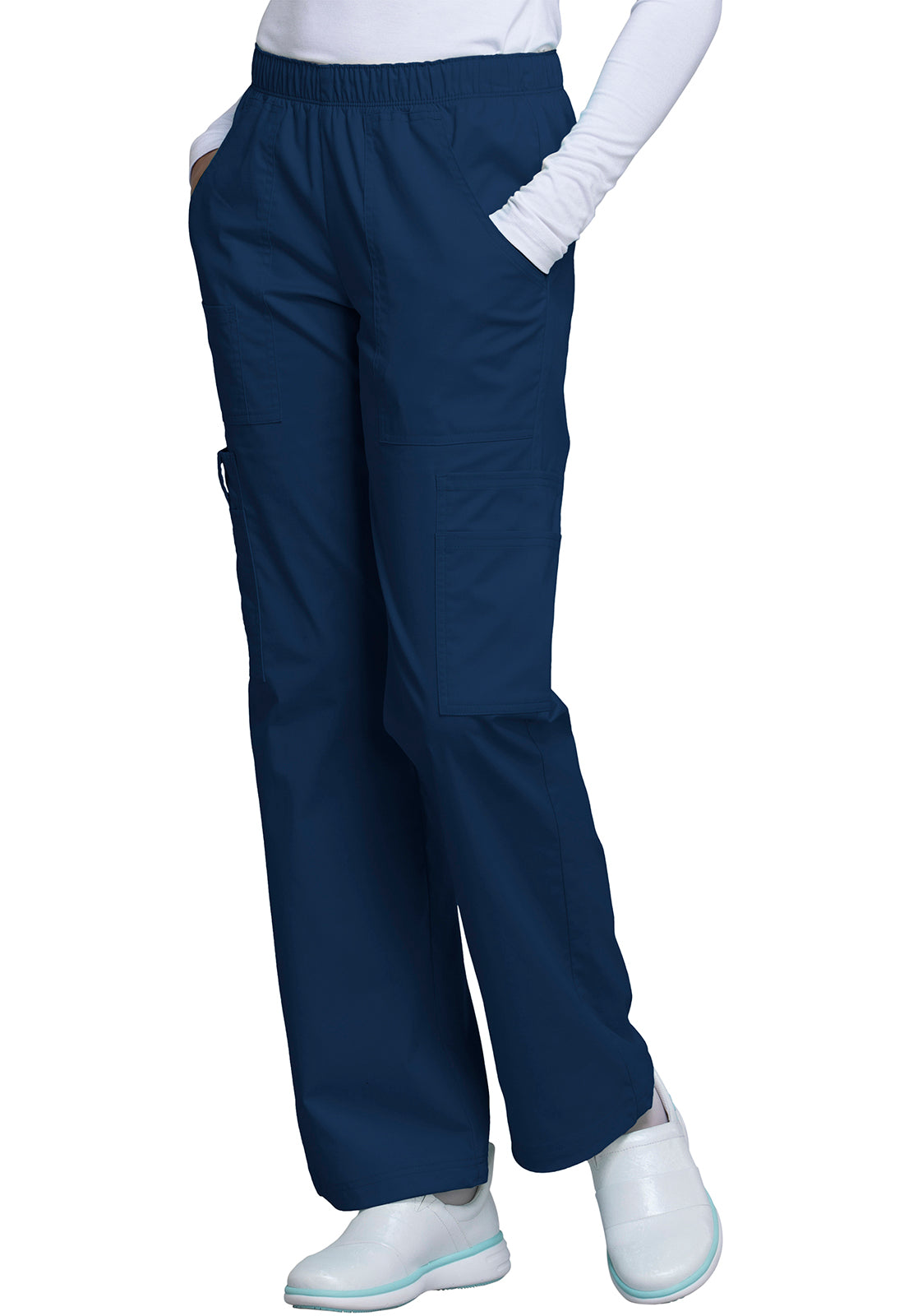 Cherokee WW Core Stretch Women's 4005 Mid Rise Pull-On Cargo Pant