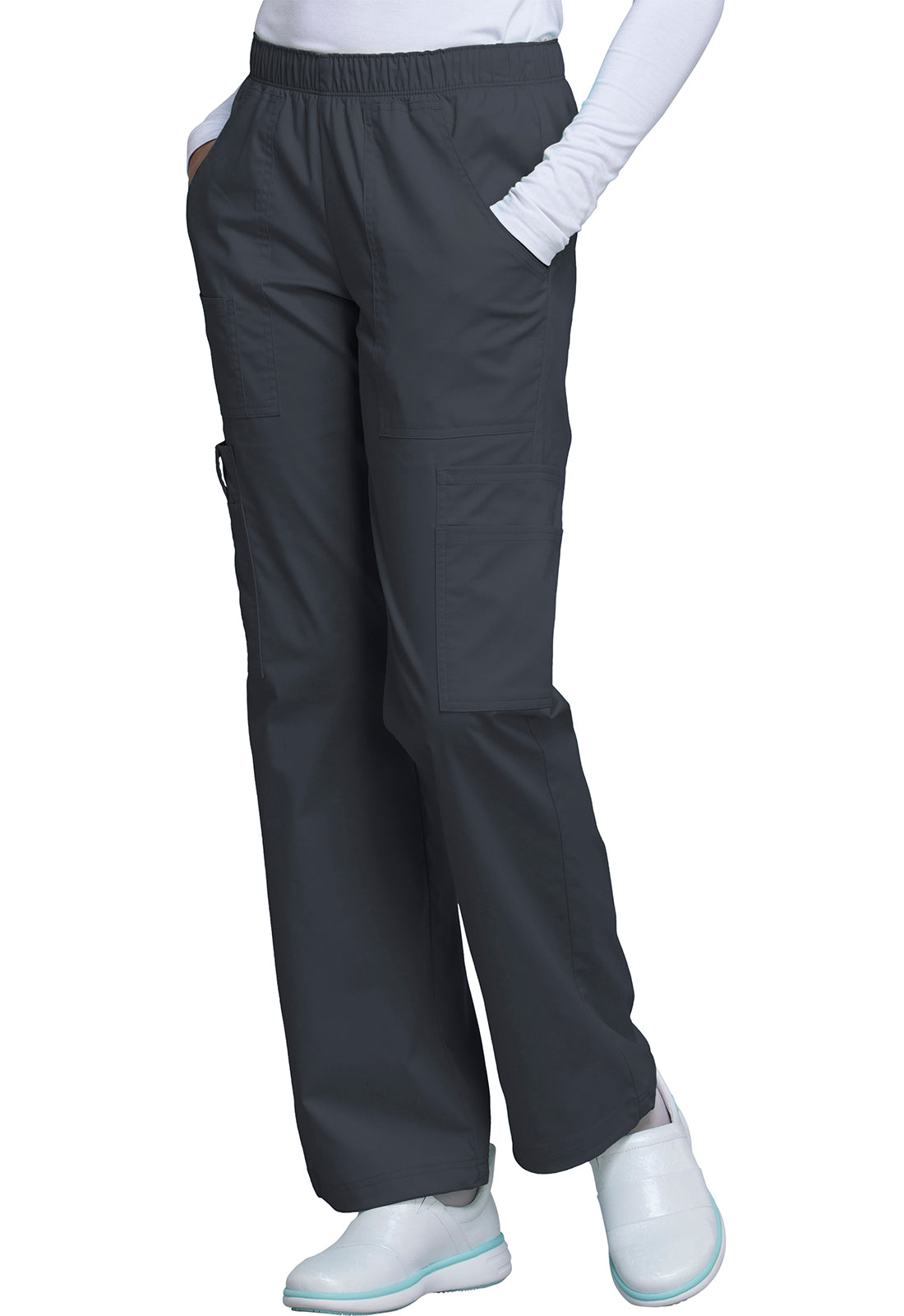 Cherokee WW Core Stretch Women's 4005 Mid Rise Pull-On Cargo Pant
