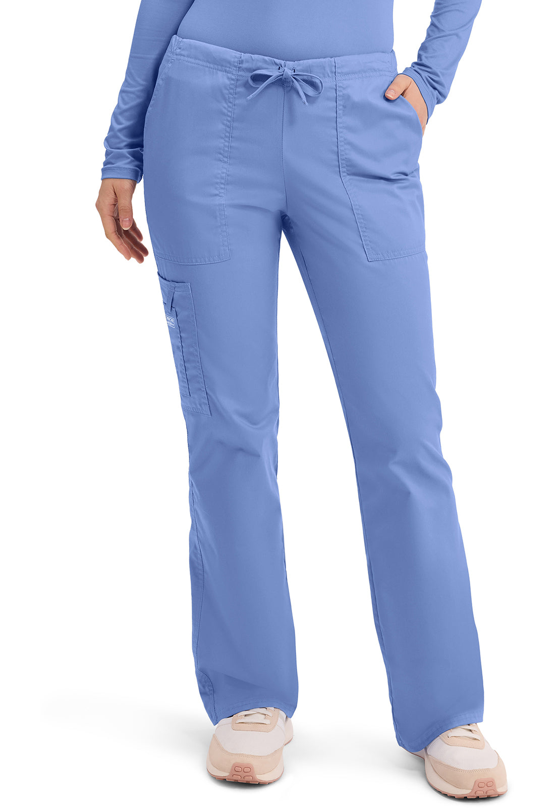 Cherokee WW Core Stretch Women's 4044 Mid Rise Drawstring Cargo Pant