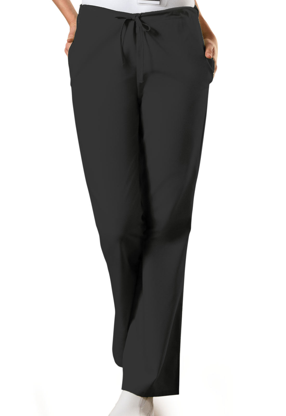 Cherokee WW Originals Women's 4101 Natural Rise Flare Leg Drawstring Pant