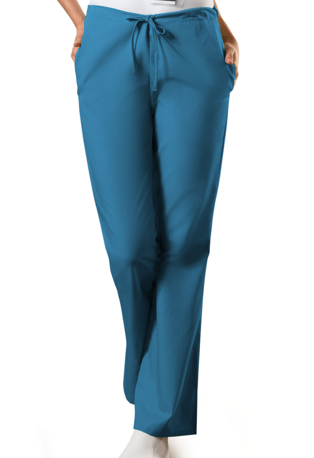 Cherokee WW Originals Women's 4101 Natural Rise Flare Leg Drawstring Pant