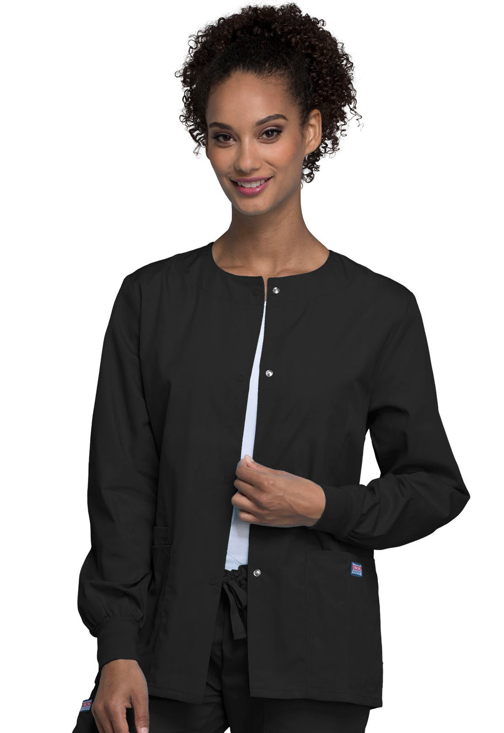 Cherokee WW Originals Women's 4350 Snap Front Warm-Up Jacket