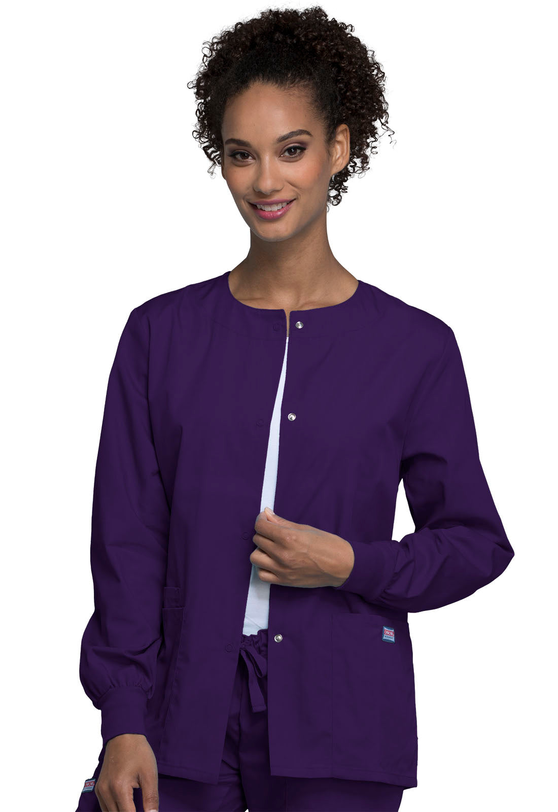 Cherokee WW Originals Women's 4350 Snap Front Warm-Up Jacket