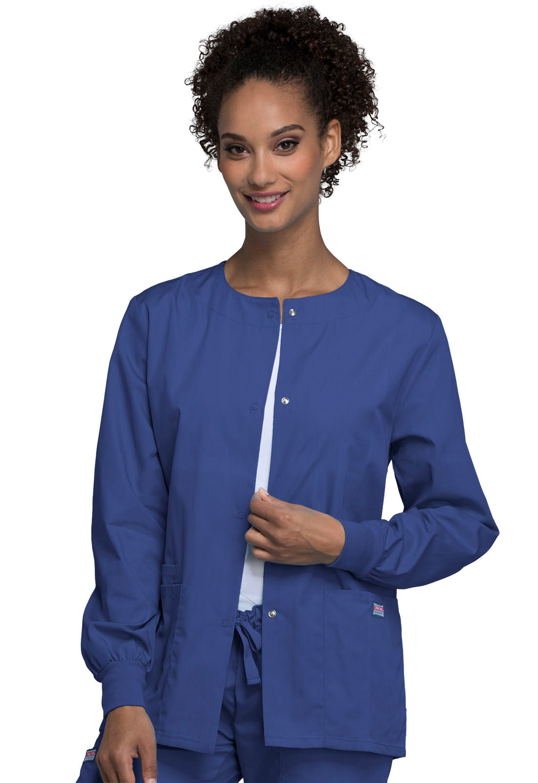 Cherokee WW Originals Women's 4350 Snap Front Warm-Up Jacket