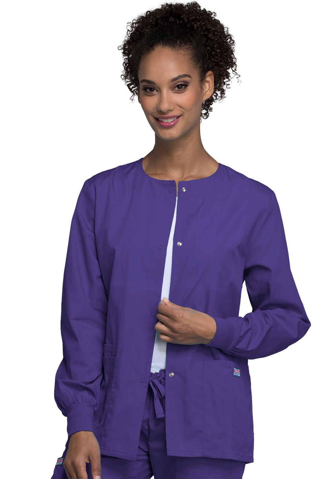 Cherokee WW Originals Women's 4350 Snap Front Warm-Up Jacket