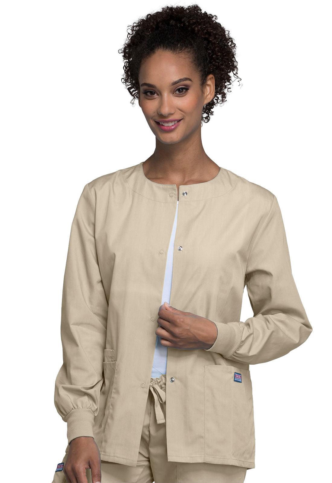 Cherokee WW Originals Women's 4350 Snap Front Warm-Up Jacket