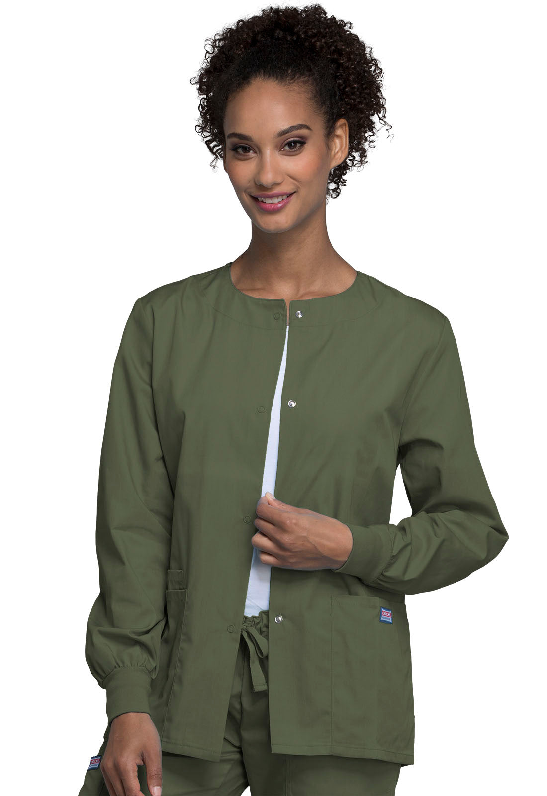 Cherokee WW Originals Women's 4350 Snap Front Warm-Up Jacket