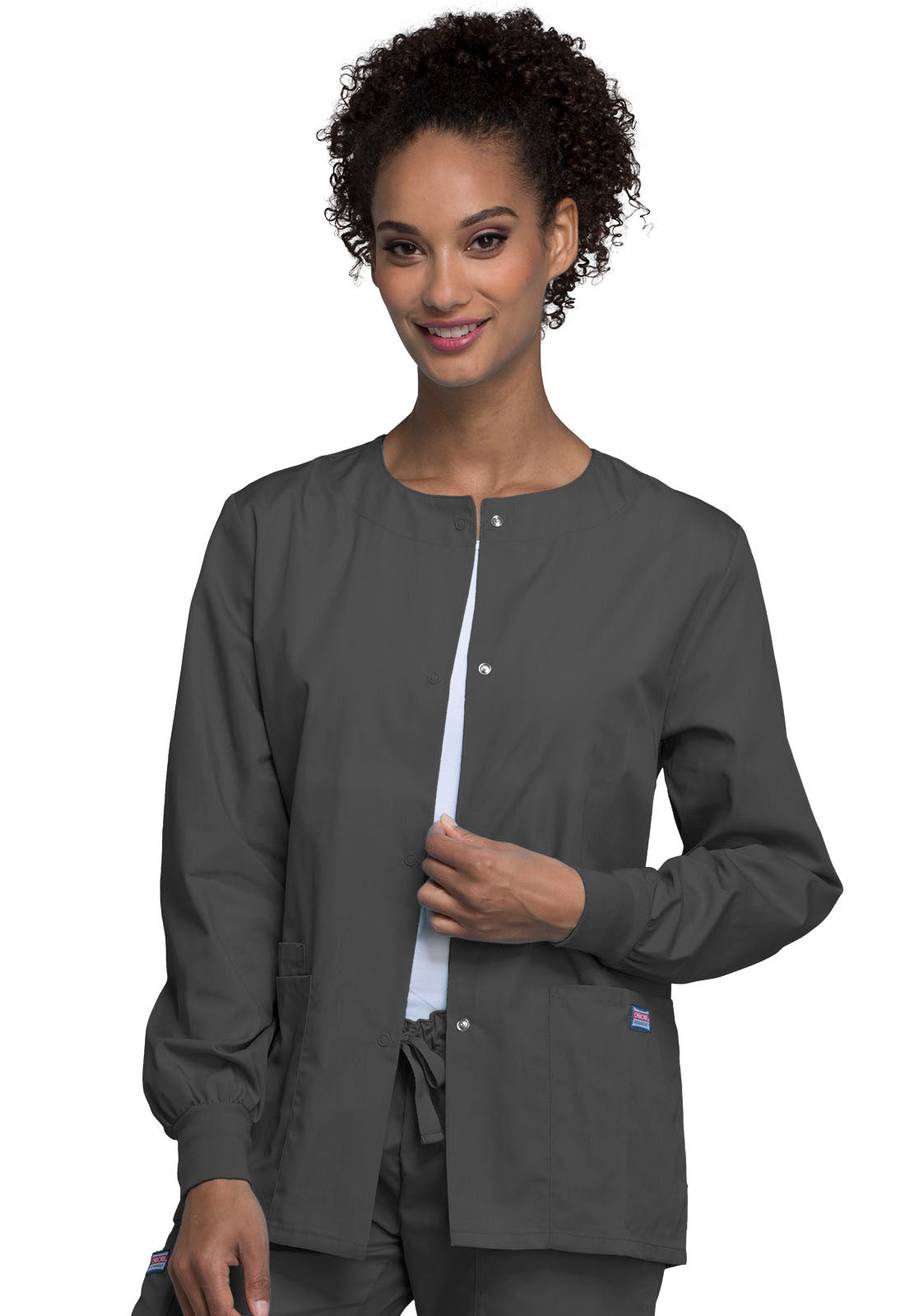 Cherokee WW Originals Women's 4350 Snap Front Warm-Up Jacket