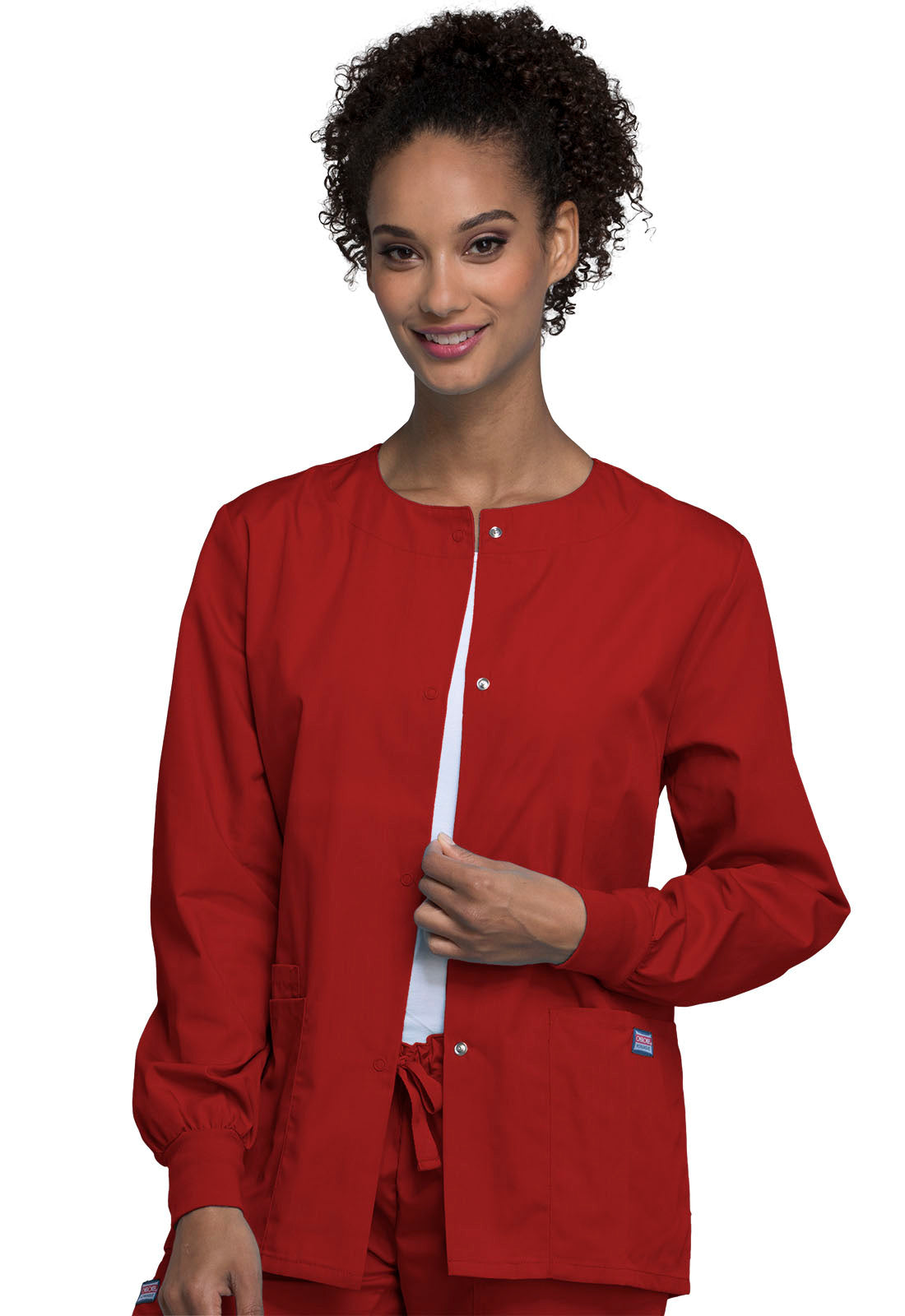 Cherokee WW Originals Women's 4350 Snap Front Warm-Up Jacket