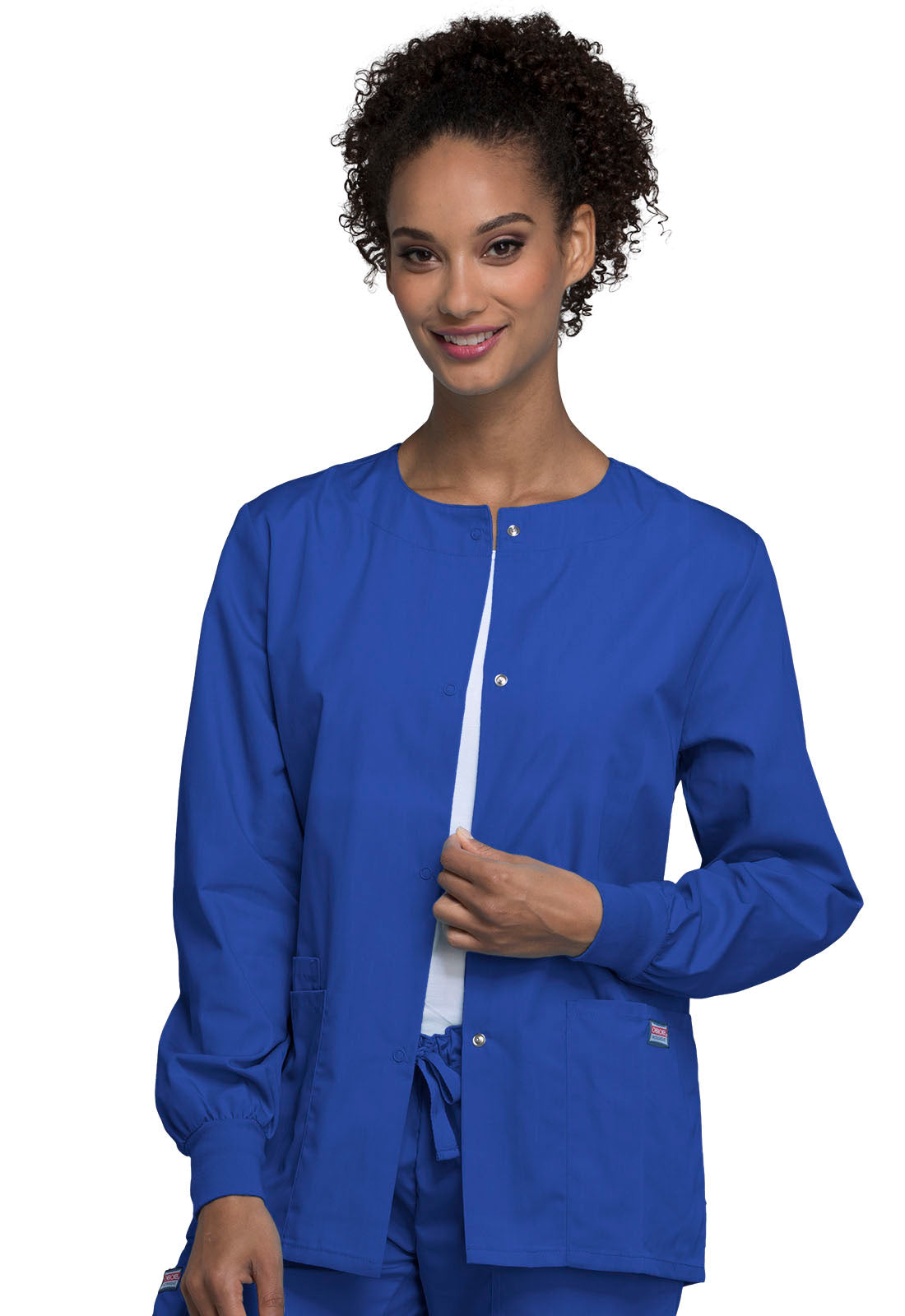 Cherokee WW Originals Women's 4350 Snap Front Warm-Up Jacket