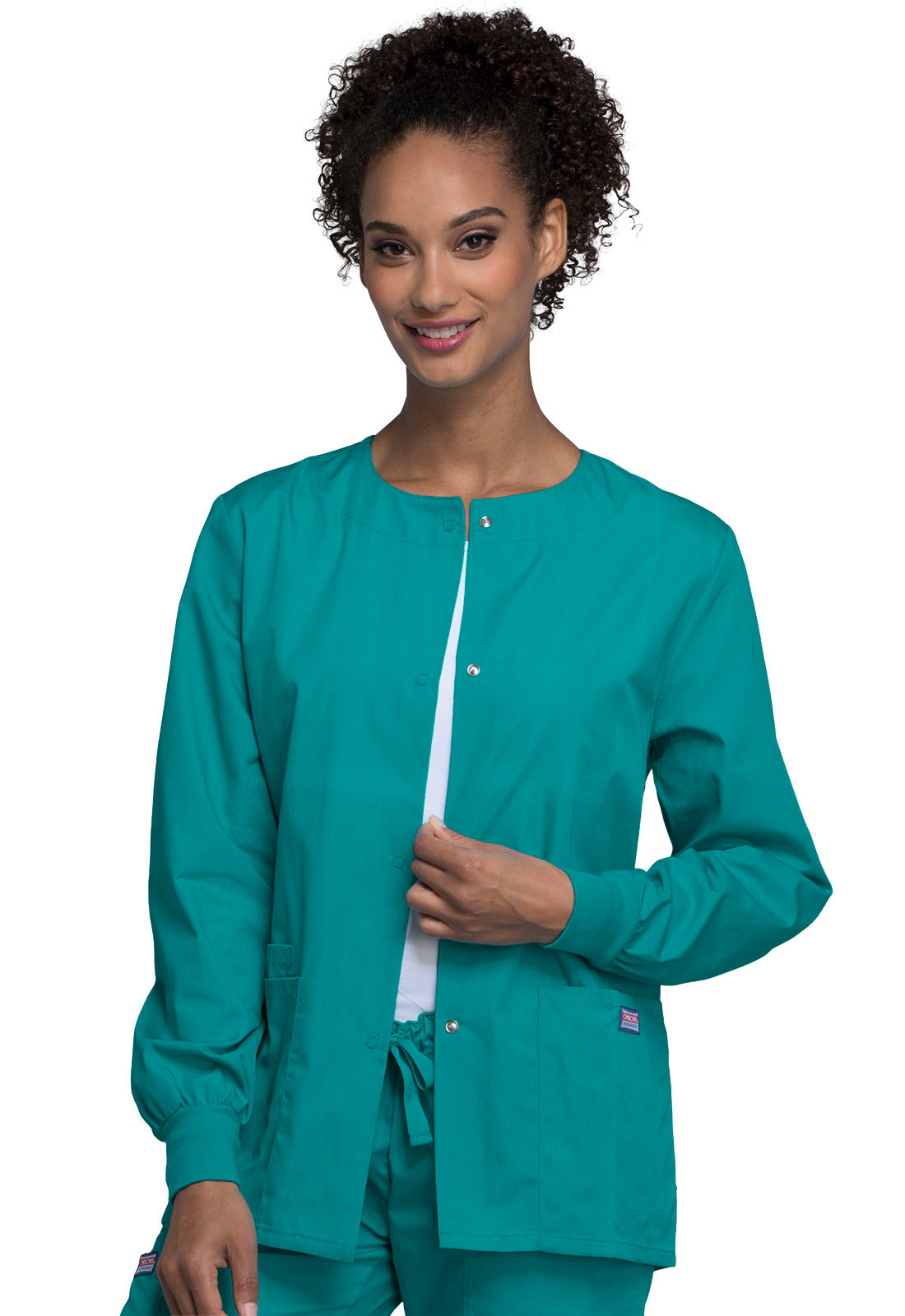 Cherokee WW Originals Women's 4350 Snap Front Warm-Up Jacket