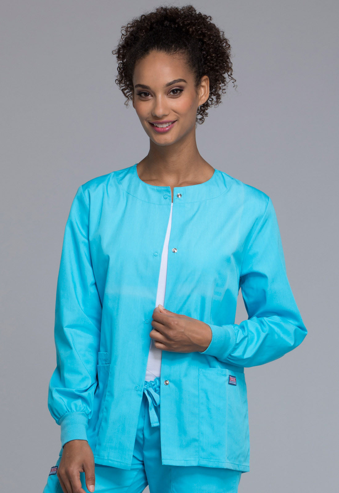 Cherokee WW Originals Women's 4350 Snap Front Warm-Up Jacket