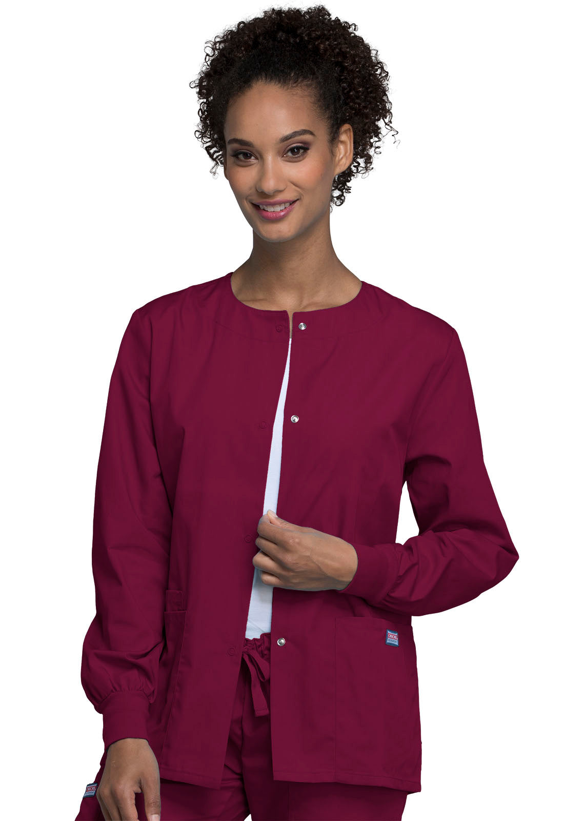 Cherokee WW Originals Women's 4350 Snap Front Warm-Up Jacket
