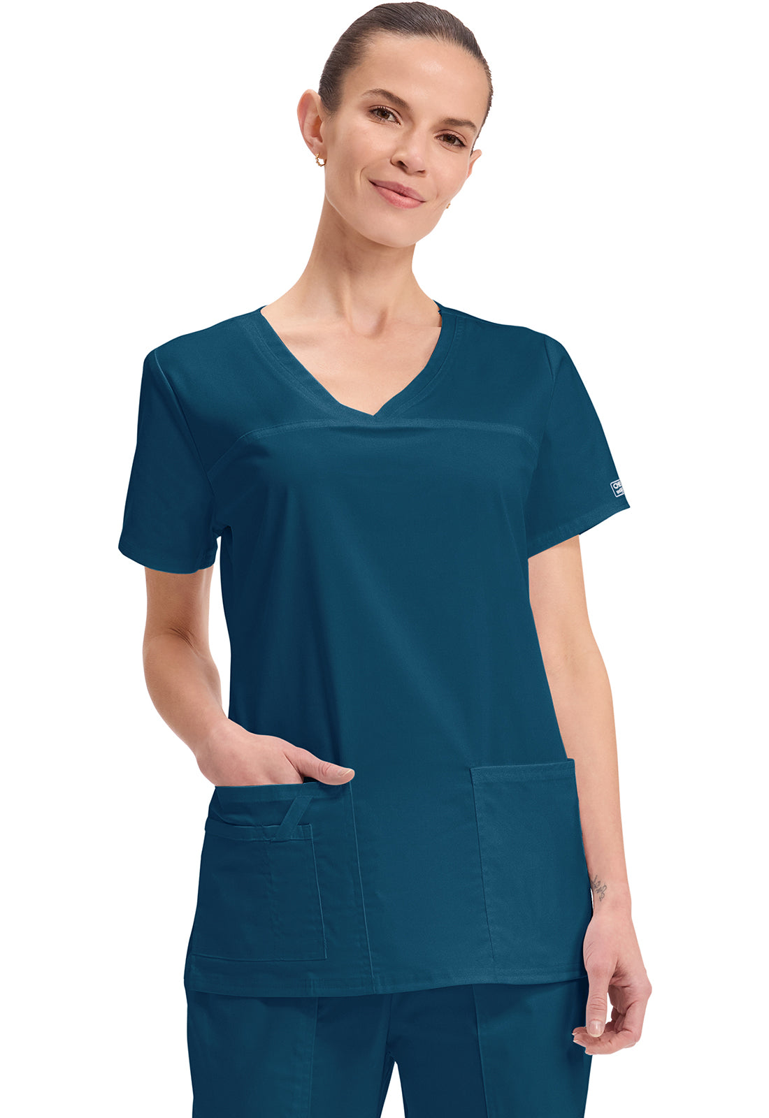 Cherokee WW Core Stretch Women's 4727 V-Neck Top