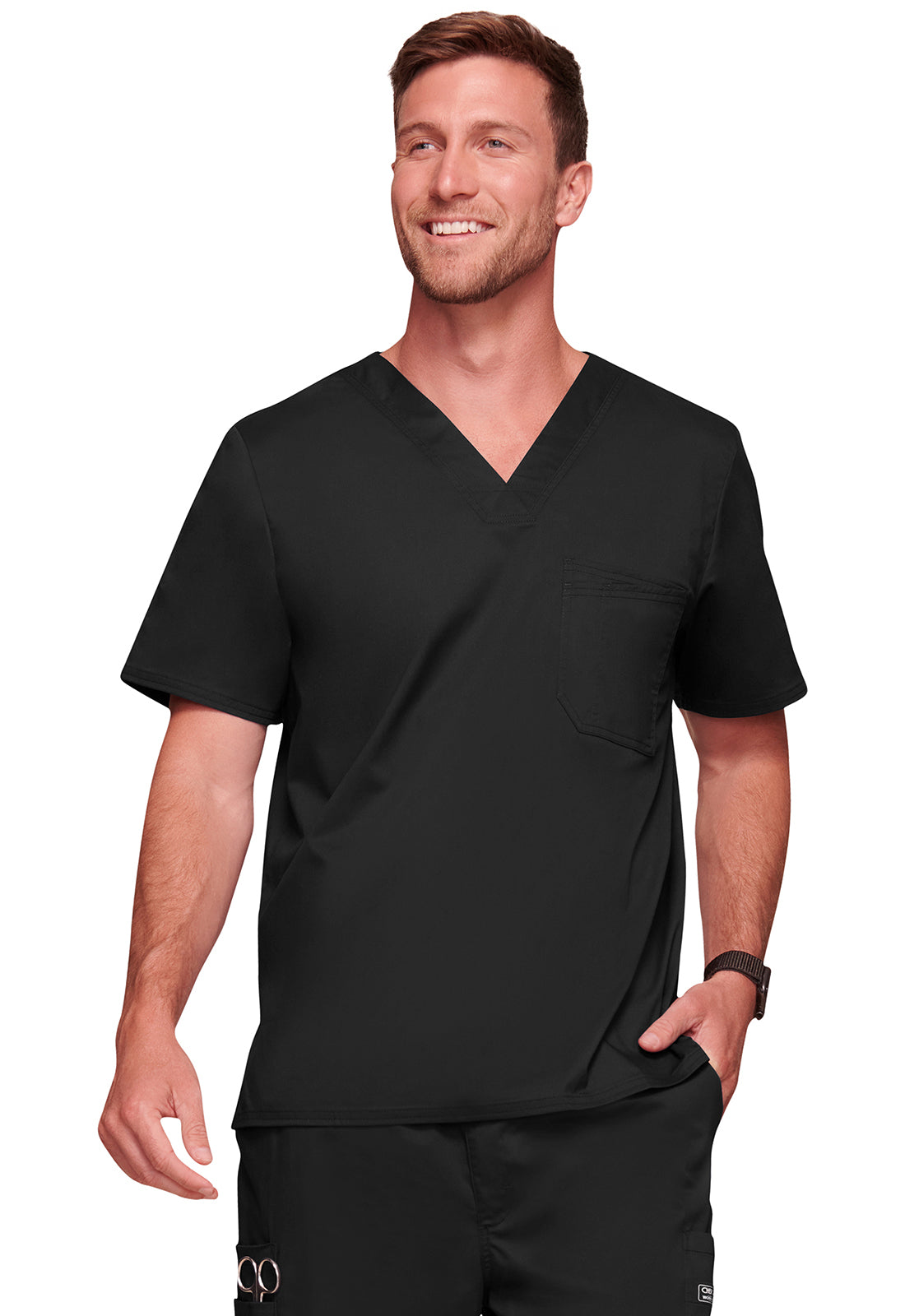 Cherokee WW Core Stretch Men's 4743 Men's Tuckable V-Neck Top