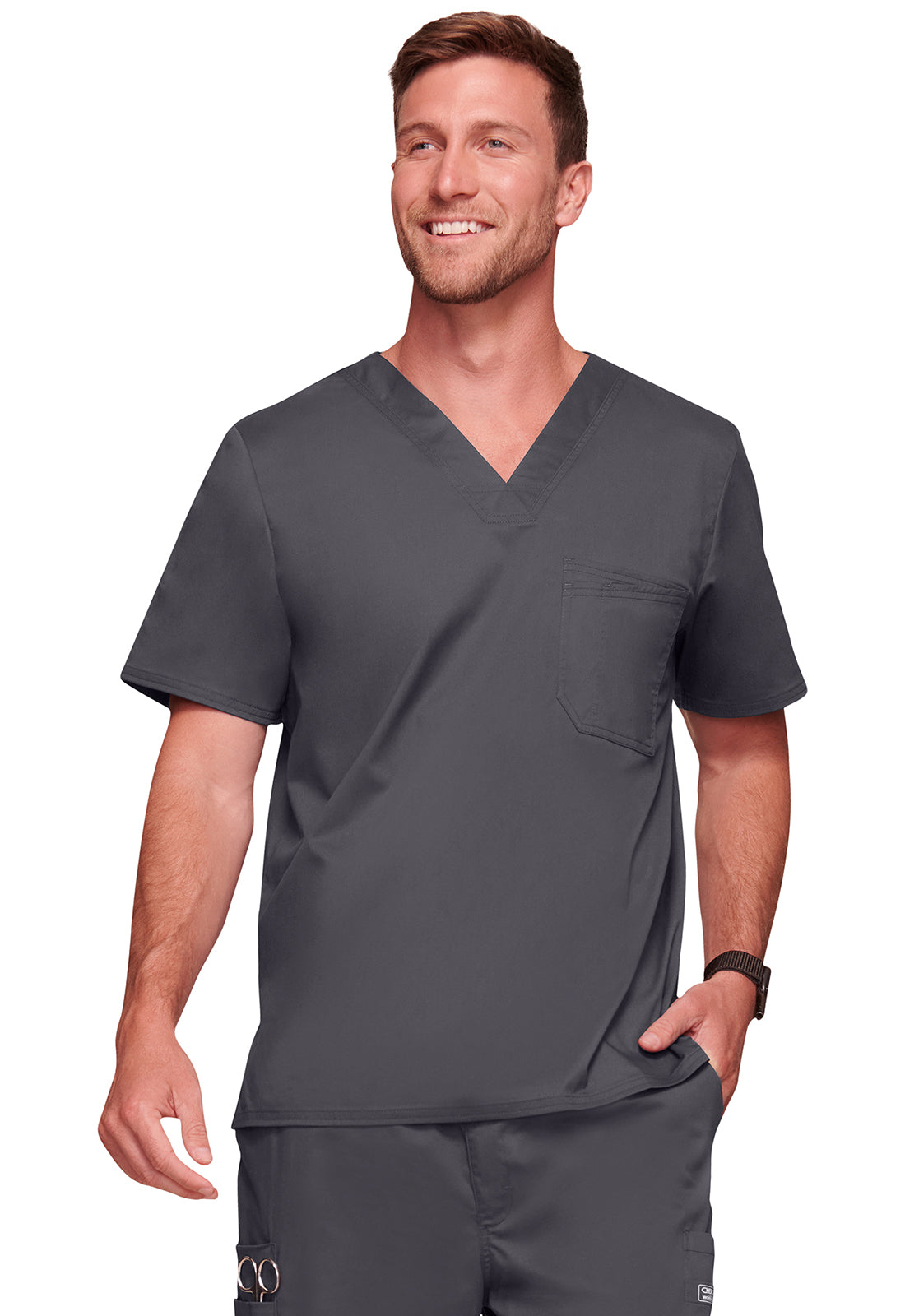 Cherokee WW Core Stretch Men's 4743 Men's Tuckable V-Neck Top