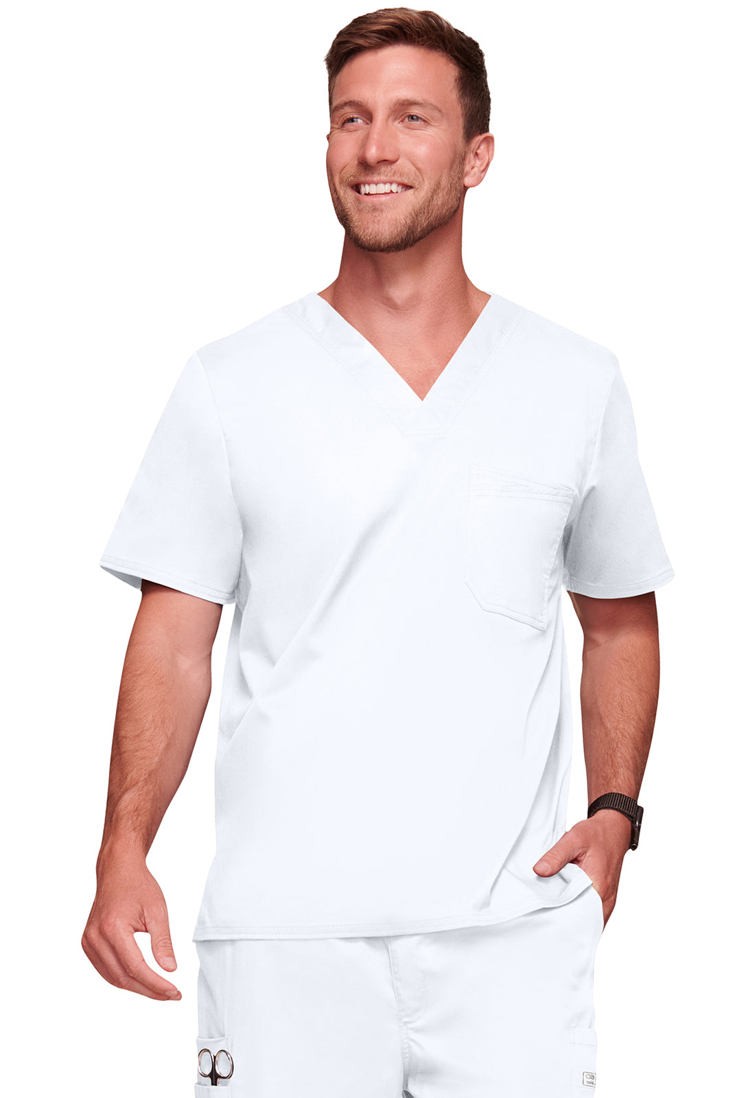 Cherokee WW Core Stretch Men's 4743 Men's Tuckable V-Neck Top