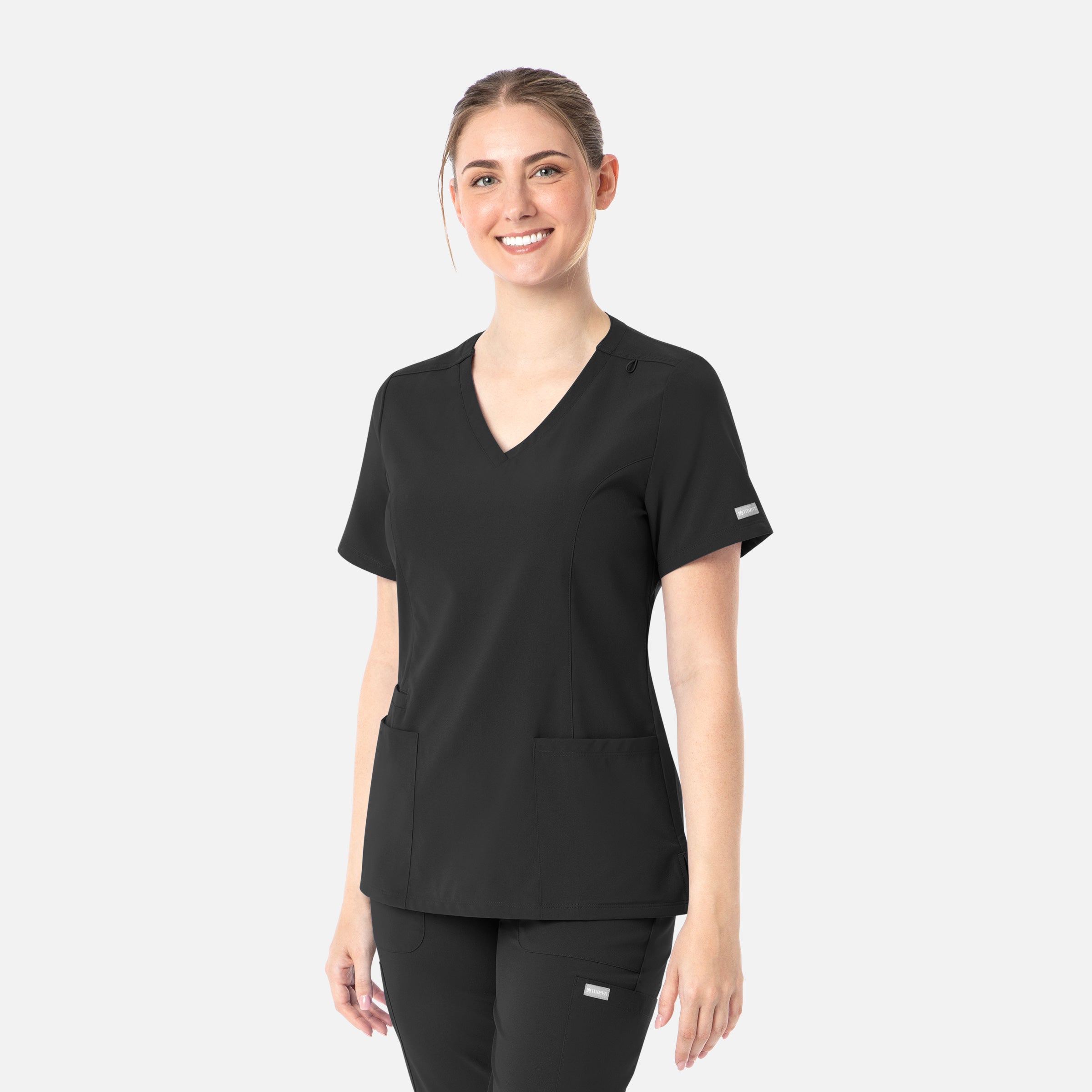 Maevn Momentum 5001 Womens Double V-Neck Top
