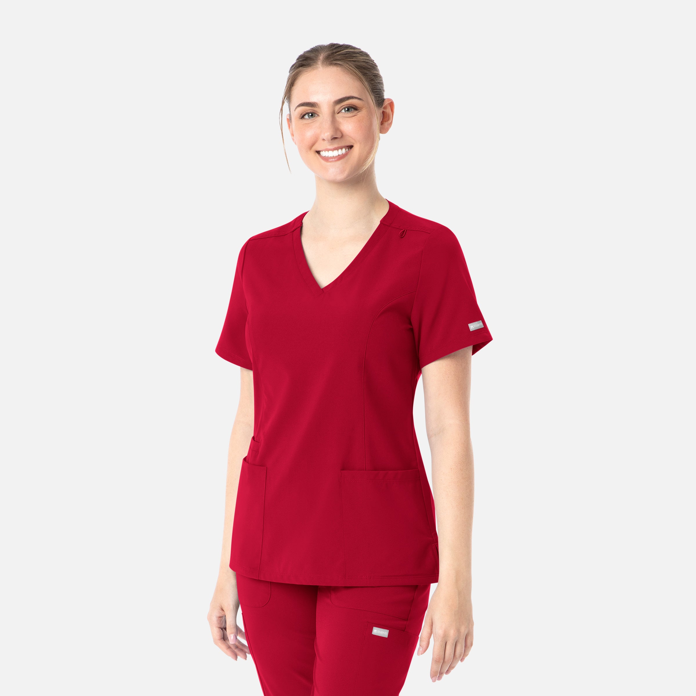 Maevn Momentum 5001 Womens Double V-Neck Top