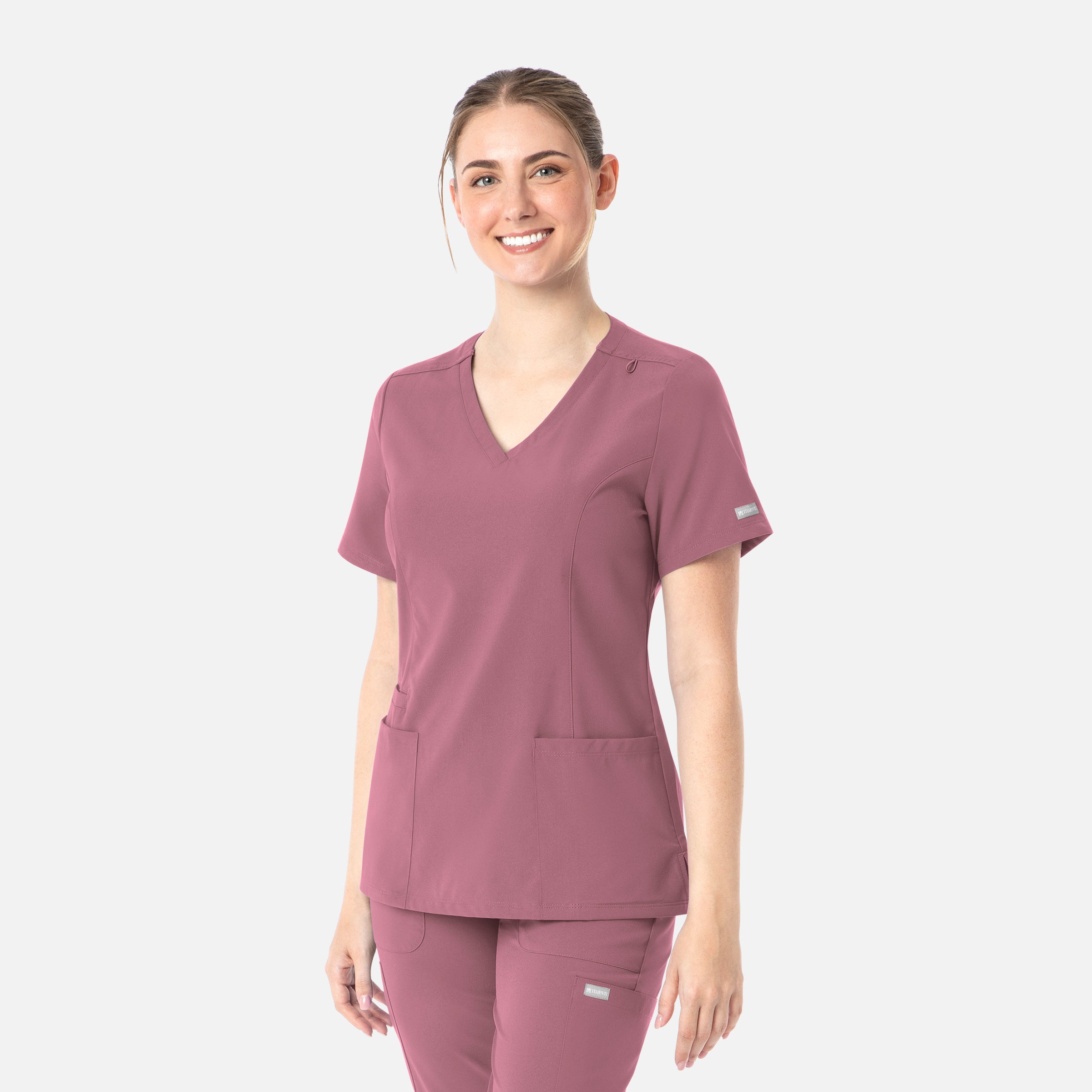 Maevn Momentum 5001 Womens Double V-Neck Top