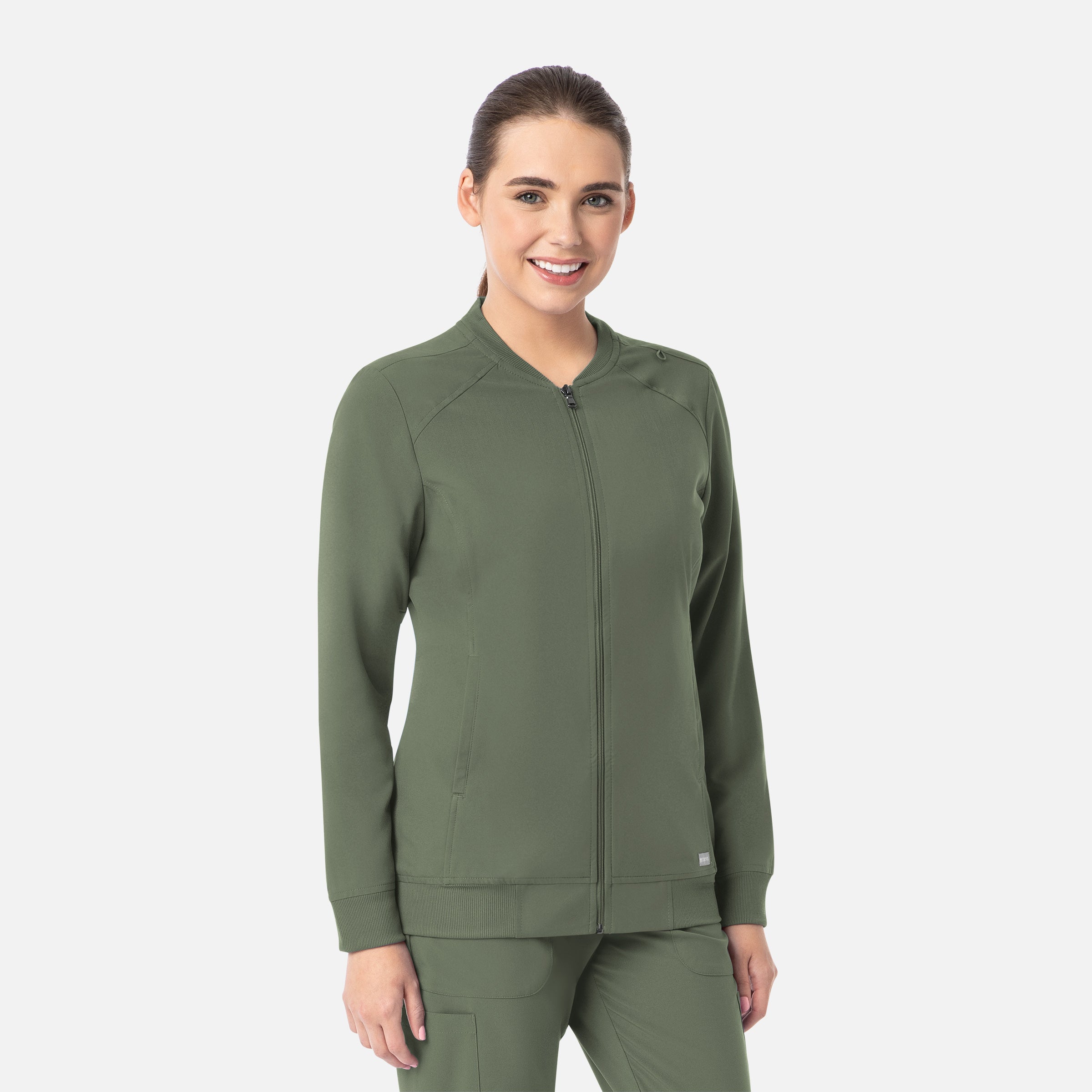 Maevn Momentum 5061 Womens Full Zip Bomber Jacket