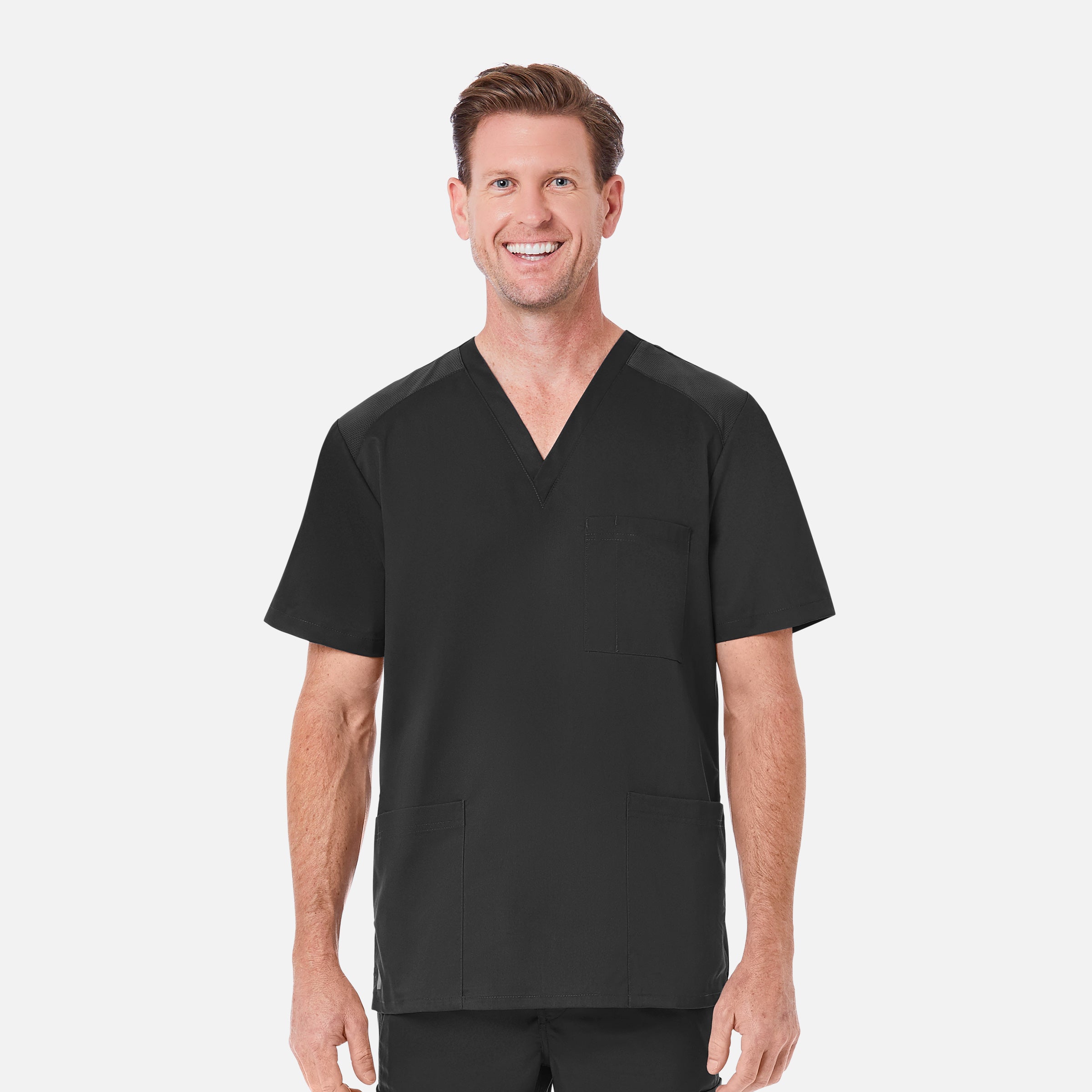 Maevn EON 5308 Men’s Mesh Panel 3-Pocket V-Neck Top
