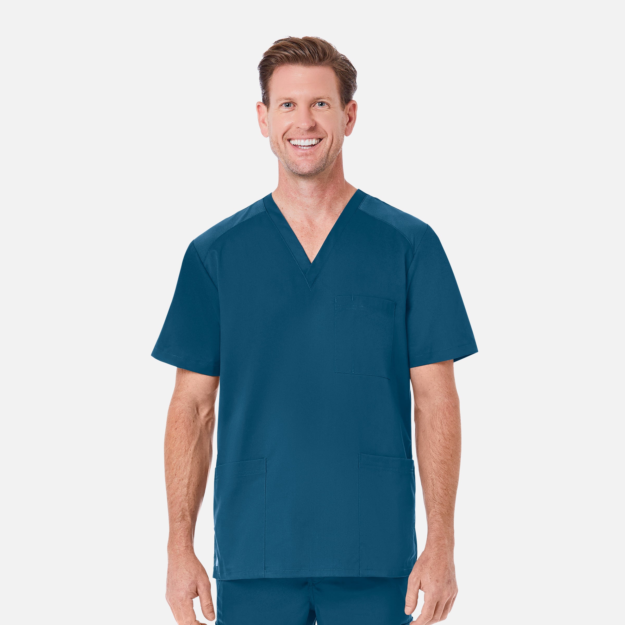 Maevn EON 5308 Men’s Mesh Panel 3-Pocket V-Neck Top