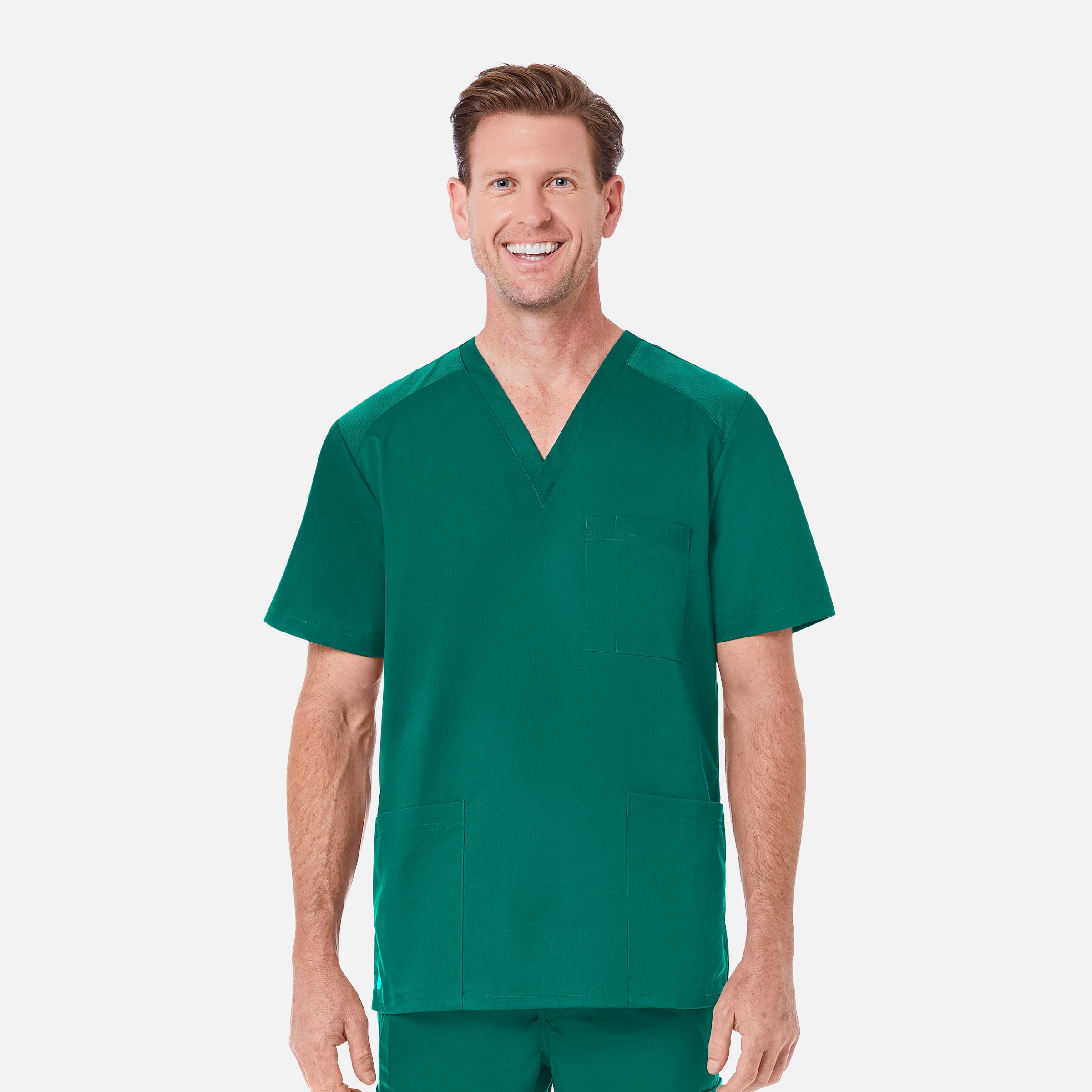 Maevn EON 5308 Men’s Mesh Panel 3-Pocket V-Neck Top