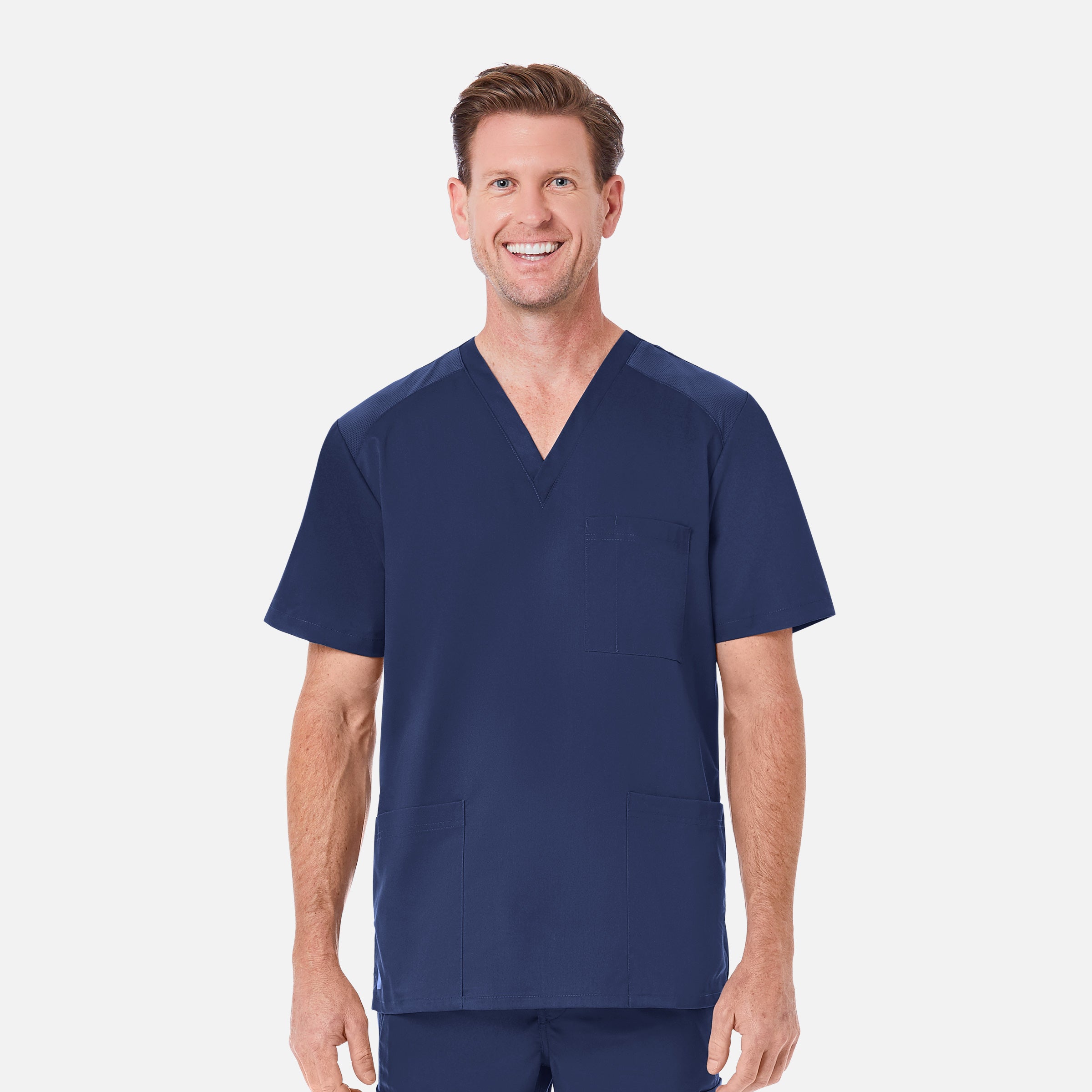 Maevn EON 5308 Men’s Mesh Panel 3-Pocket V-Neck Top